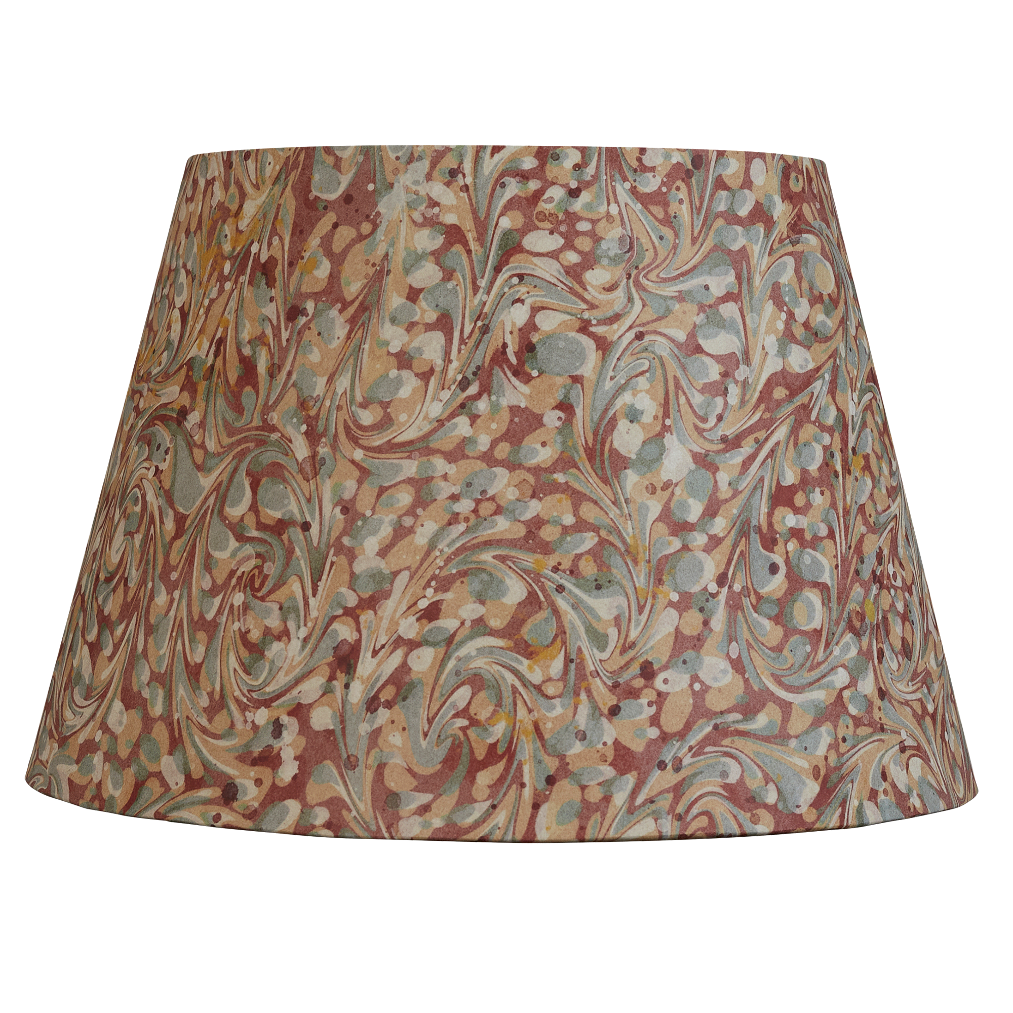 12 inch Terracotta marbled card shade