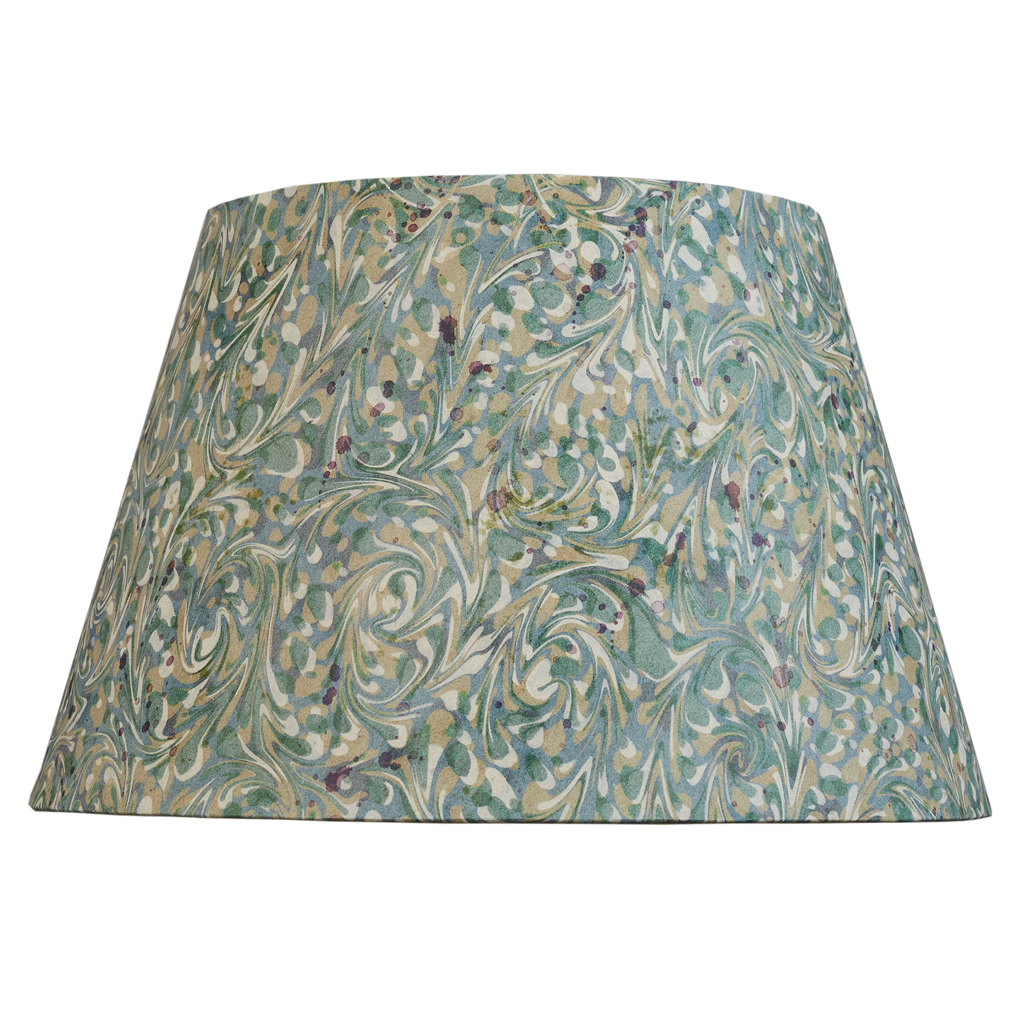 14 inch Aqua marbled card shade