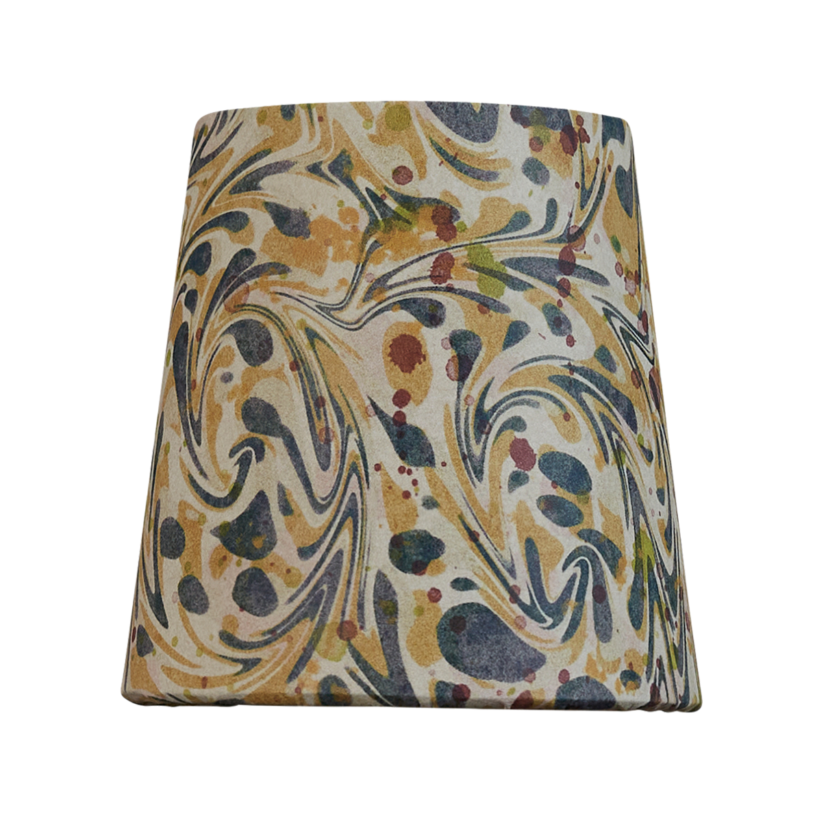 4 inch Harlequin clip-on marbled card shade