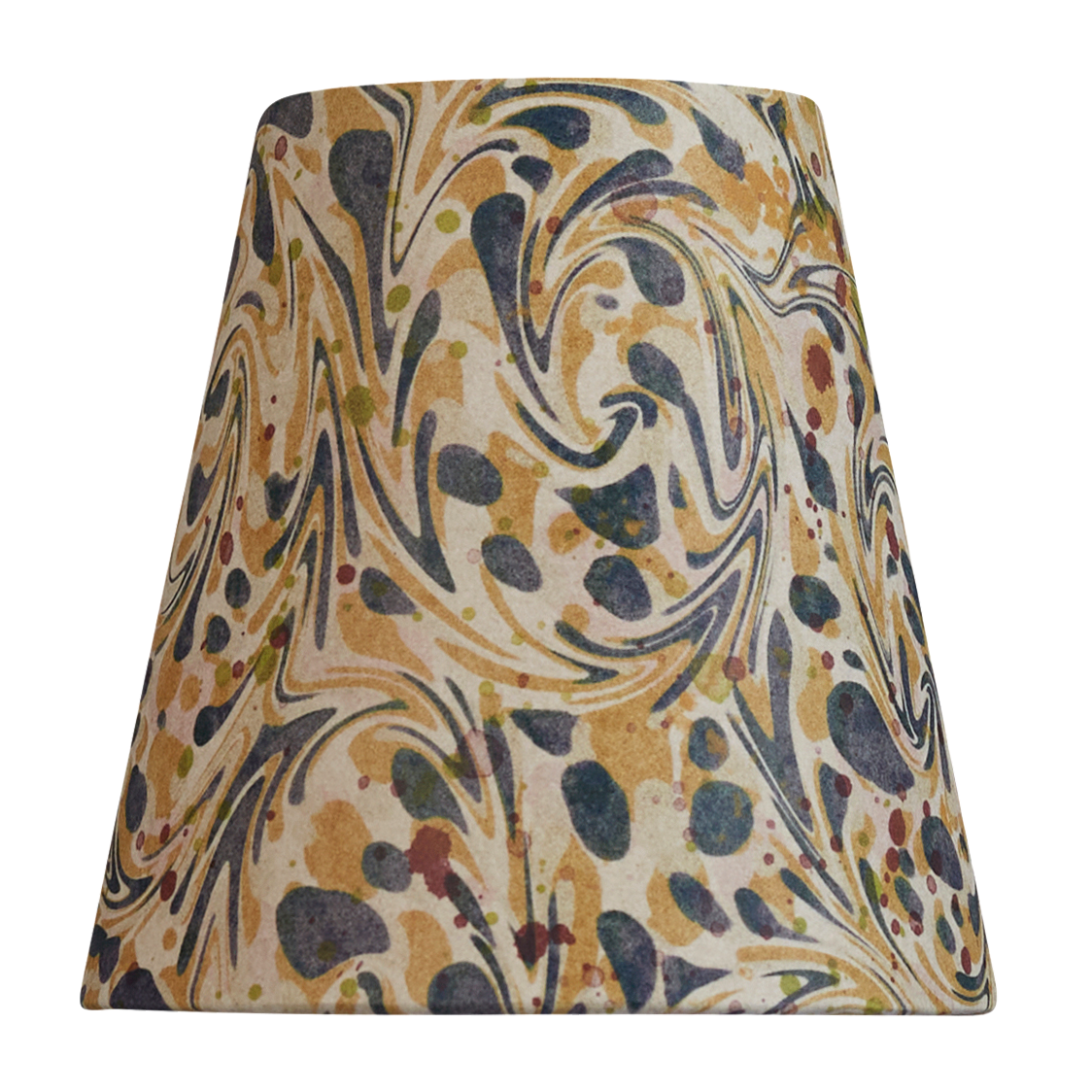 5 inch Harlequin clip-on marbled card shade