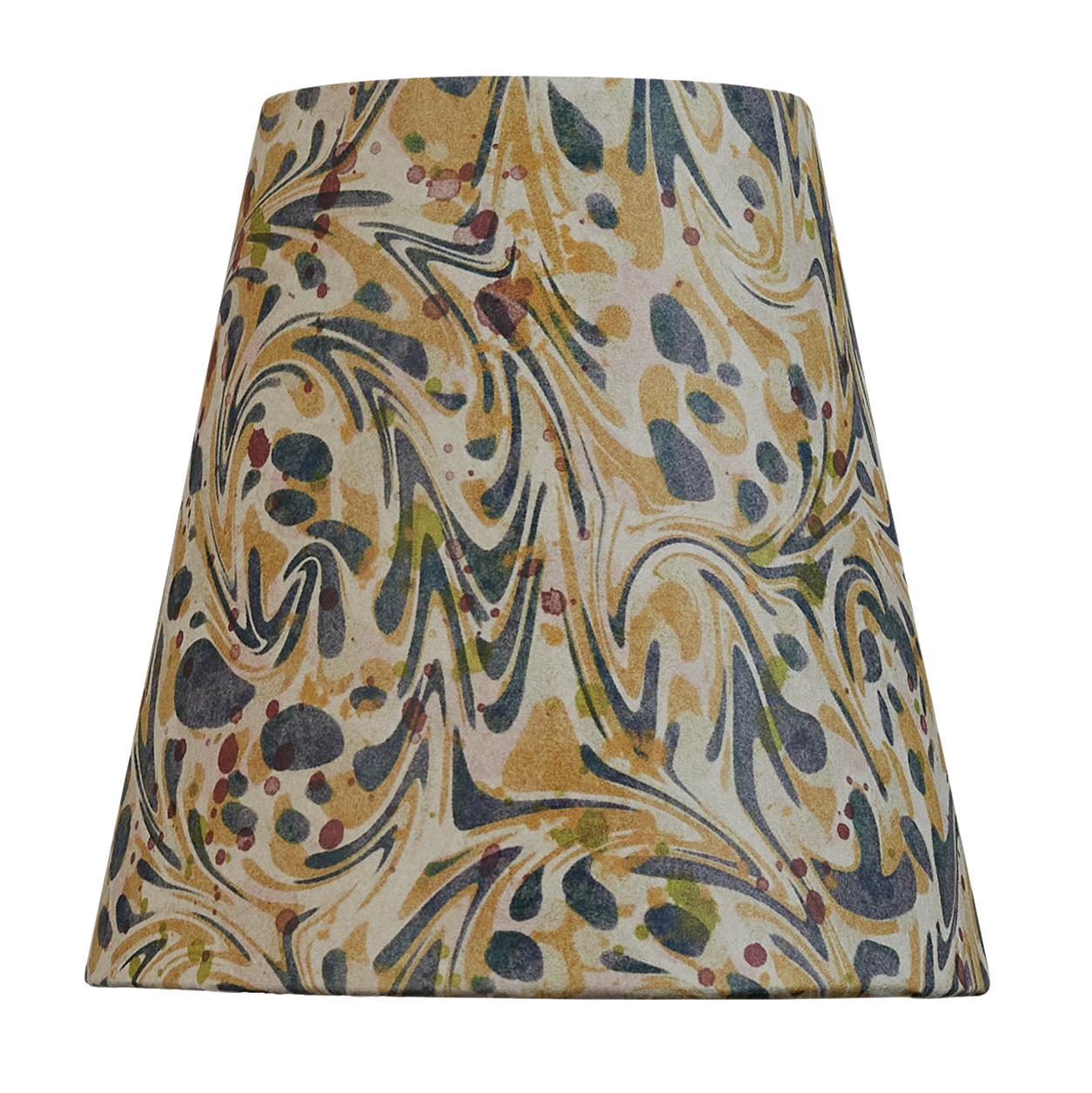 5 inch Harlequin clip-on marbled card shade