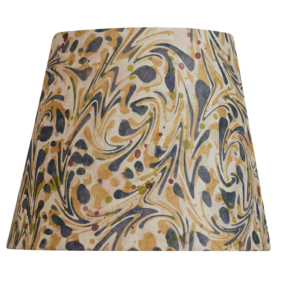 6 inch Harlequin clip-on marbled card shade