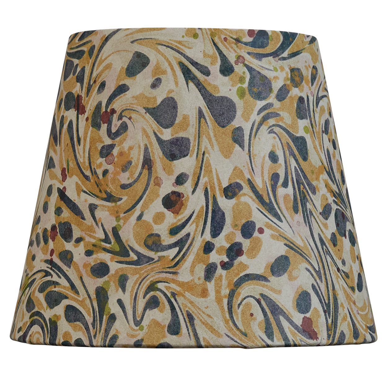 6 inch Harlequin clip-on marbled card shade