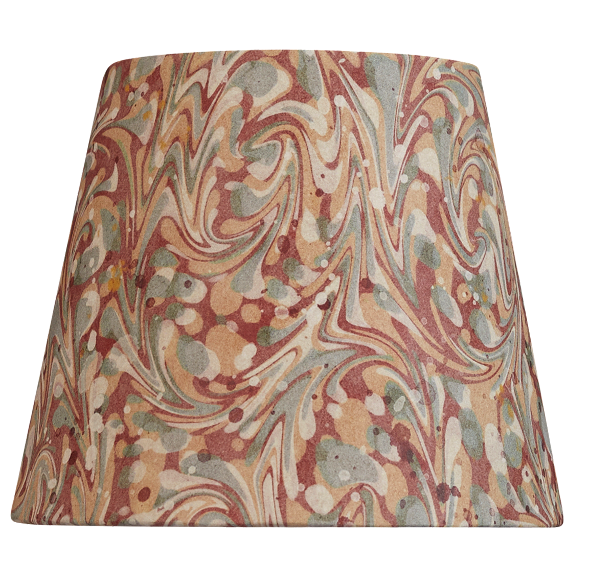6 inch Terracotta clip-on marbled card shade