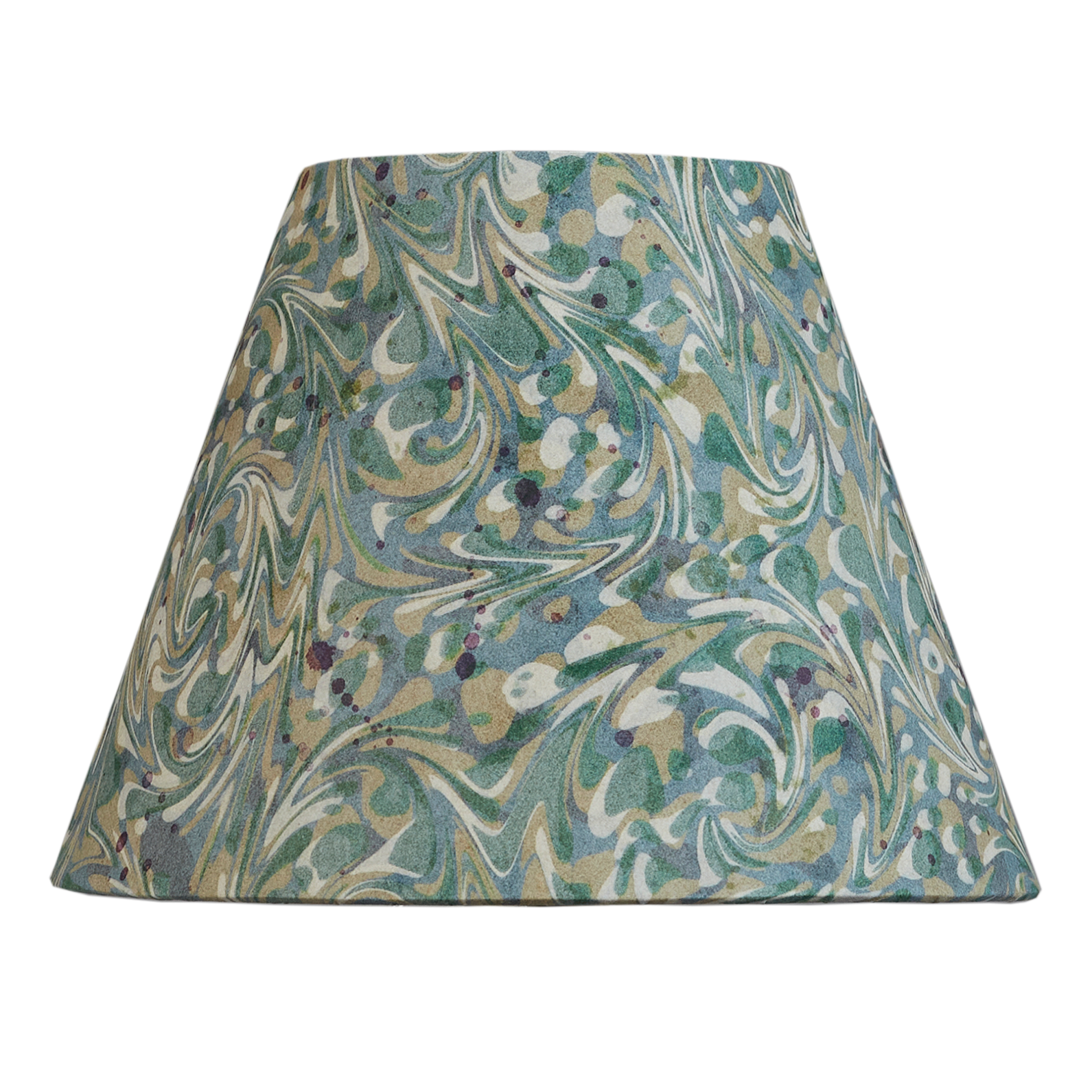 8 inch Aqua marbled card shade