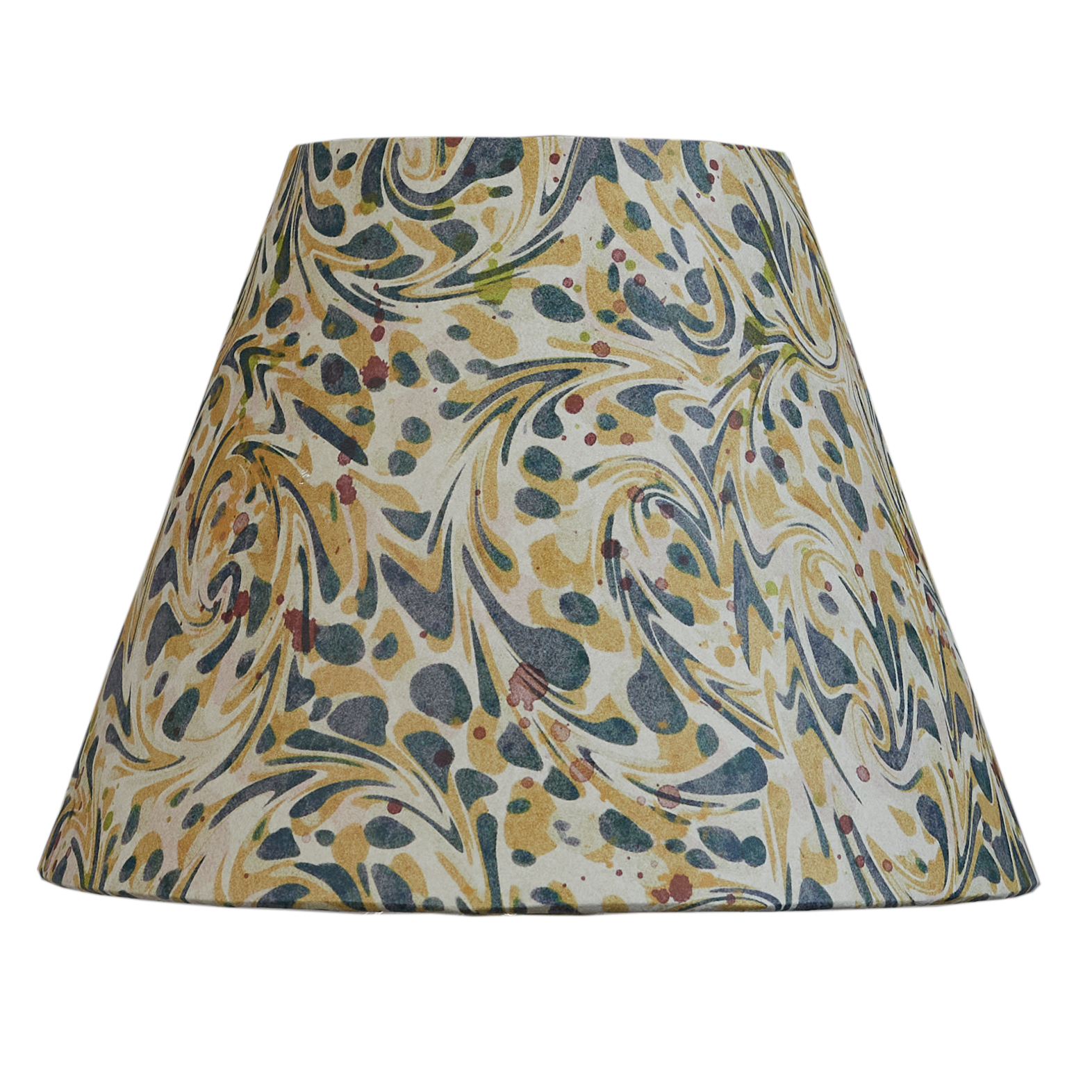 8 inch Harlequin marbled card shade