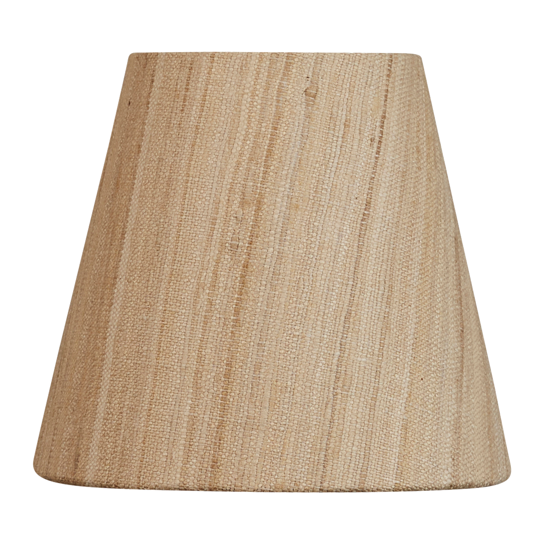 5 inch Clip-on lampshade in raw umber silk