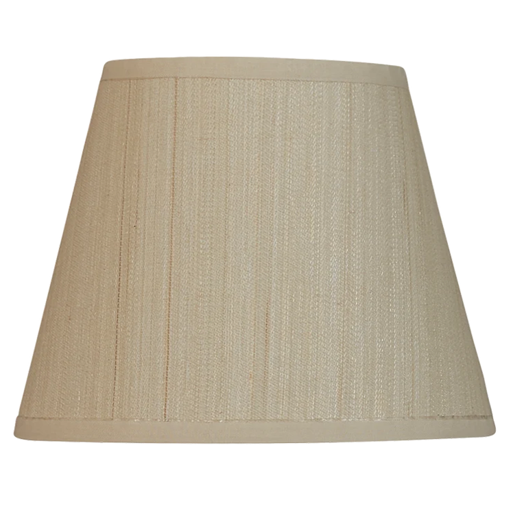 7 inch Ivory horsehair clip-on lampshade