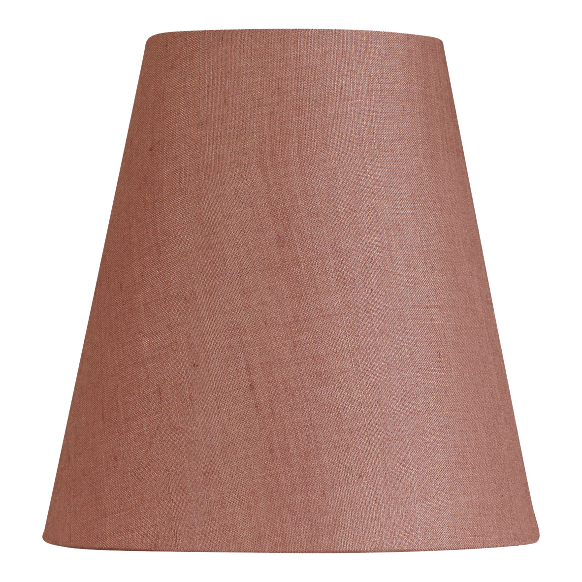 5 inch (13 cms) Tall clip on lampshade in Dusky pink Tussar silk