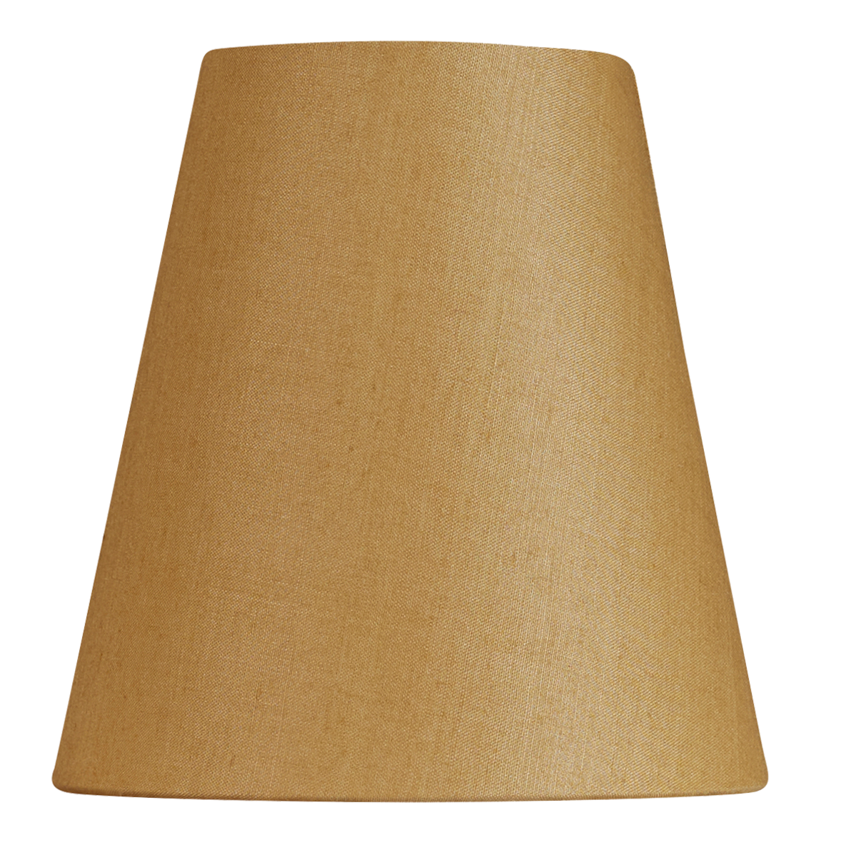 5 inch (13 cms) Tall clip on lampshade in Sand yellow Tussar silk