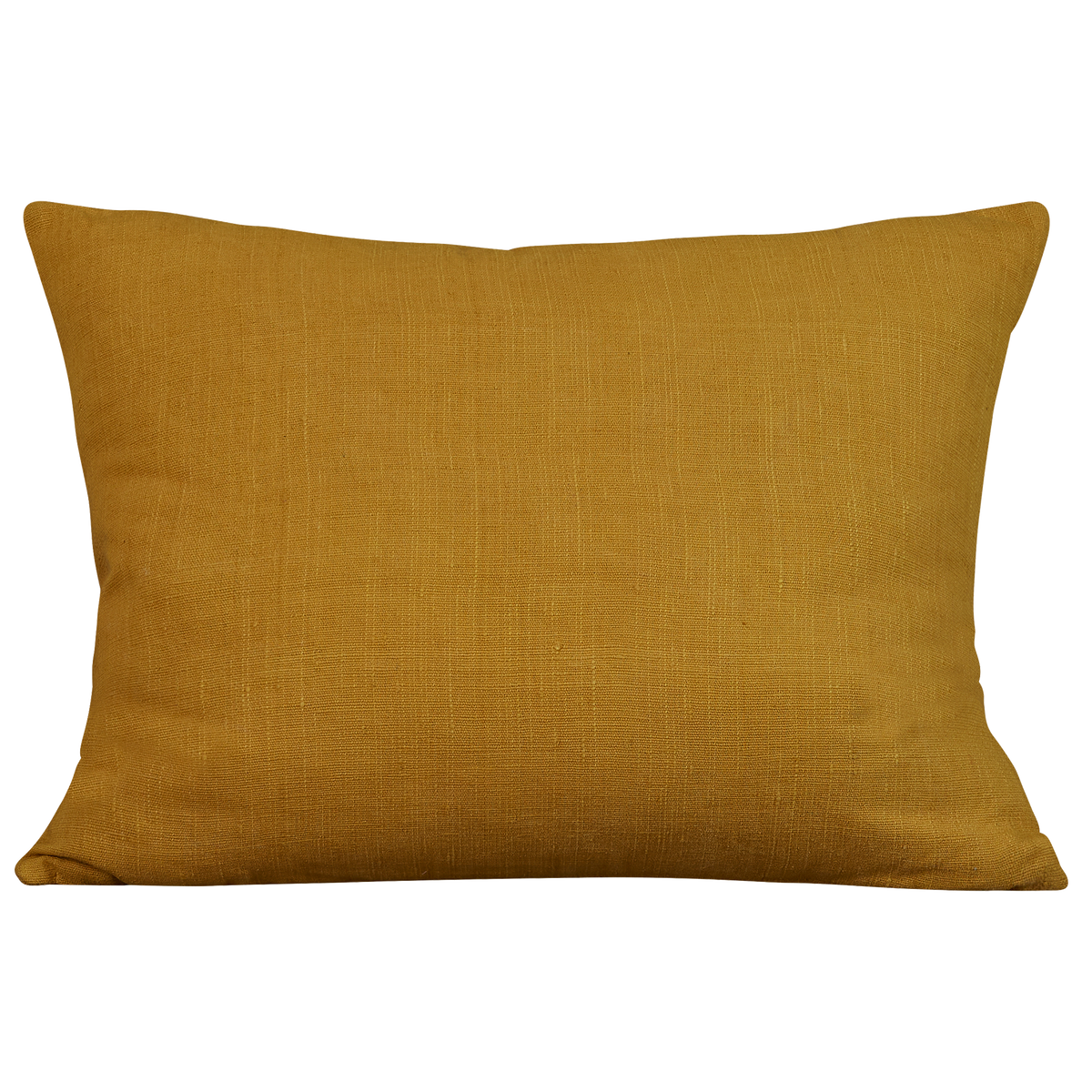 Silk Jajim cushion - Yellow with red/blue/green stripe on raw plain silk