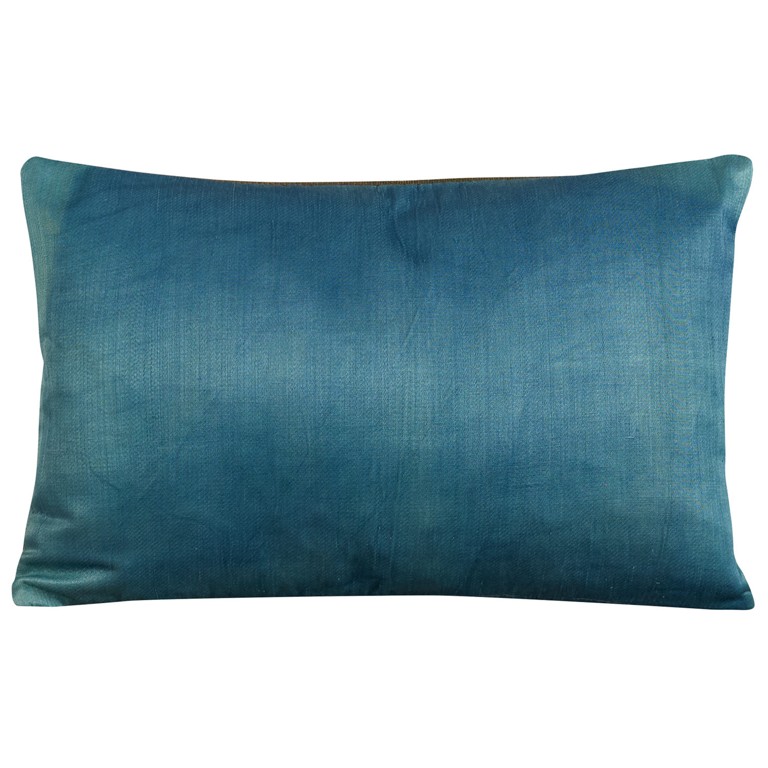 Silk Jajim Magenta and blue small lumbar cushion/ pillow