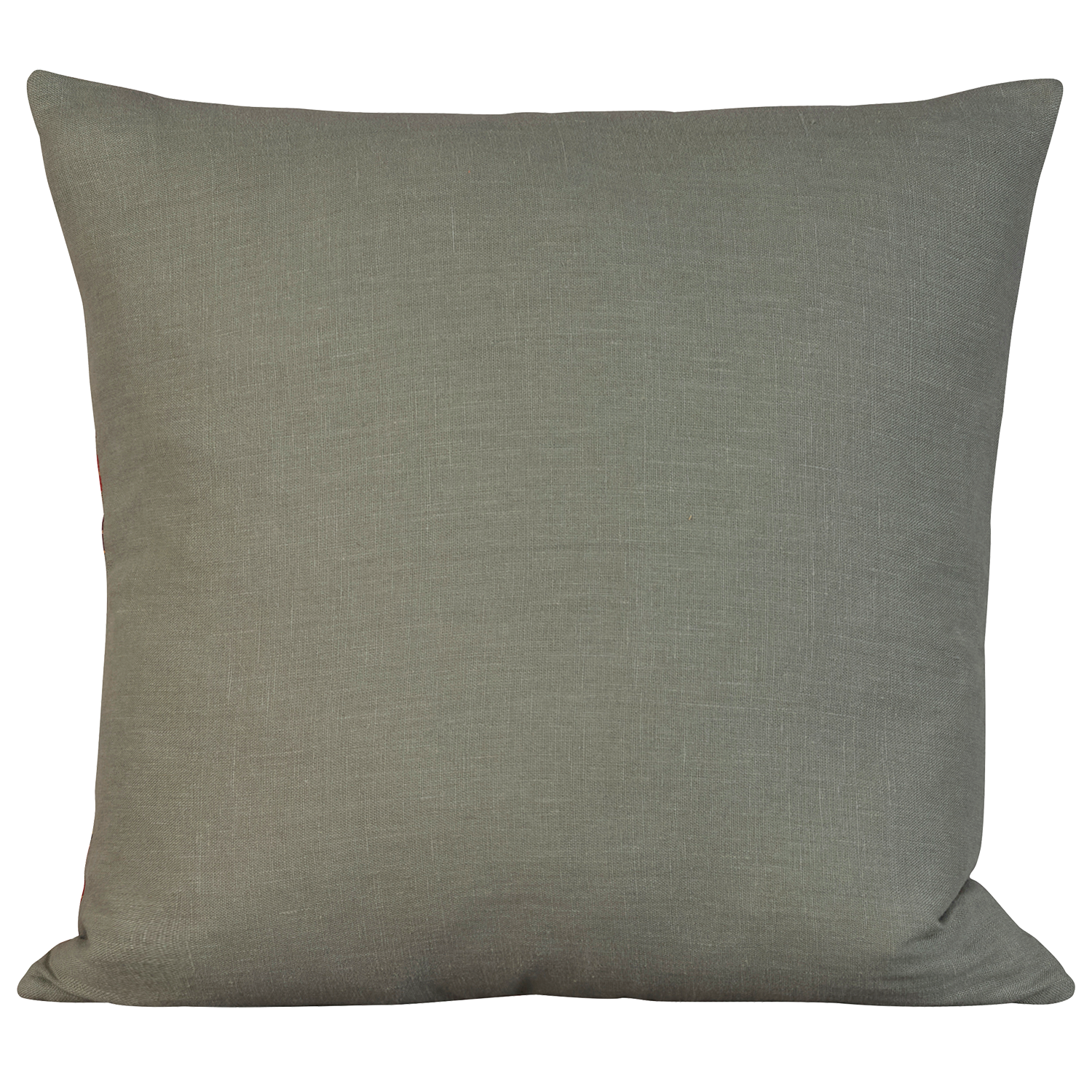 Kente cloth African cushion - Bordeaux with red/yellow