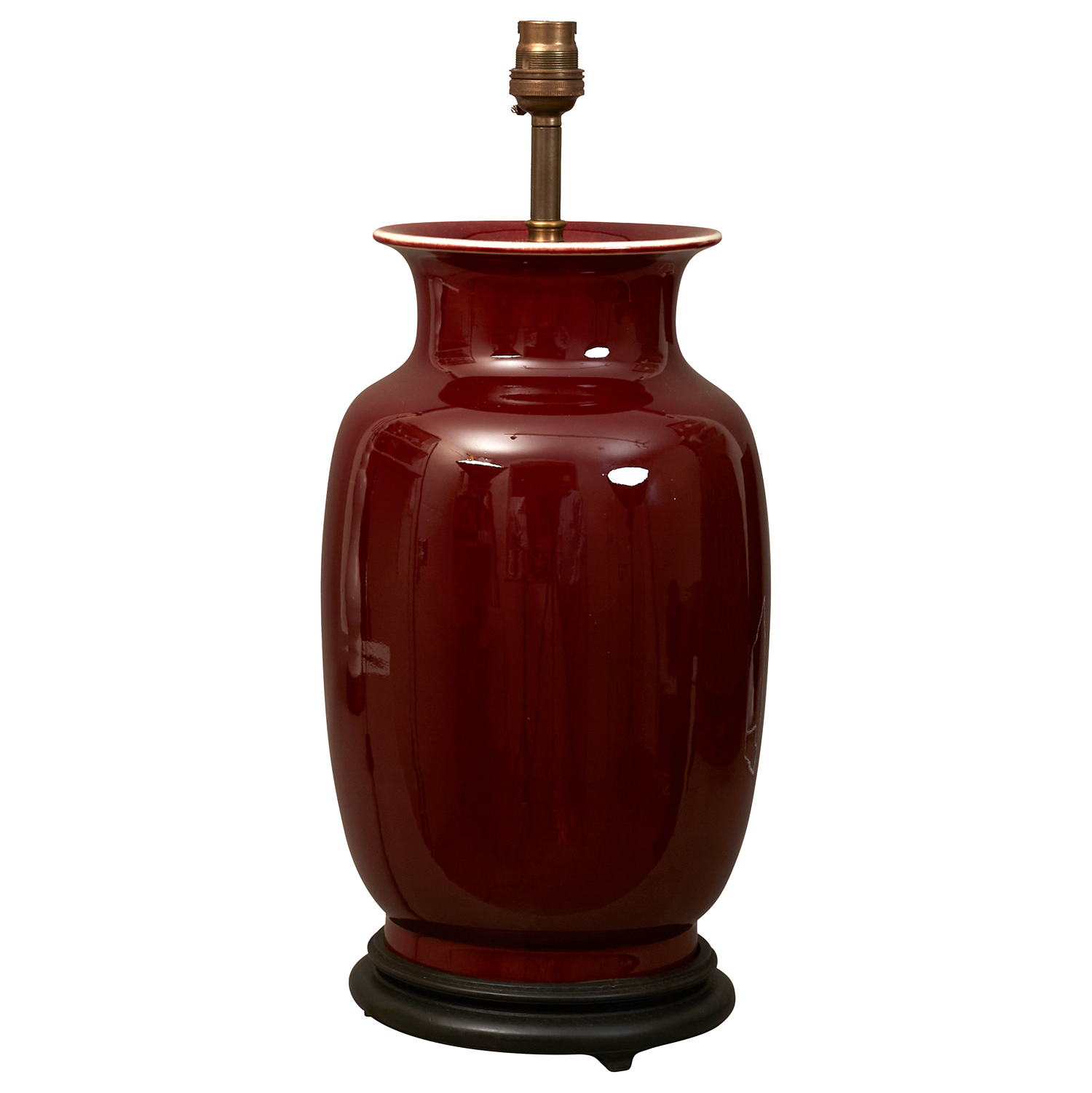 Mid 20th century Sang de Boeuf table lamp