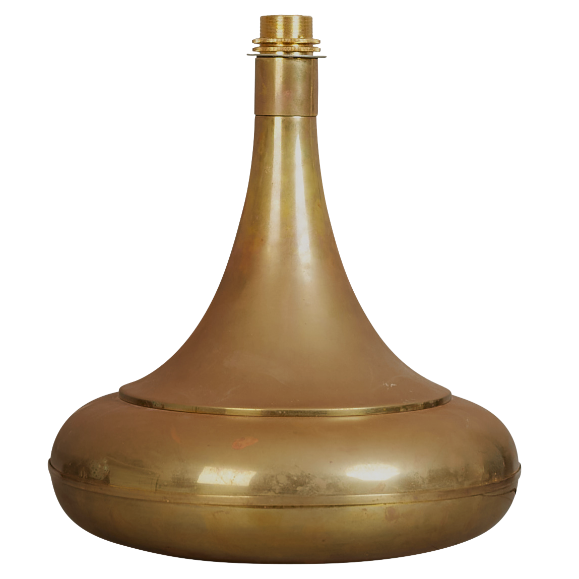 A 1960's century Italian large scale brass table lamp by Firma Due, electrified