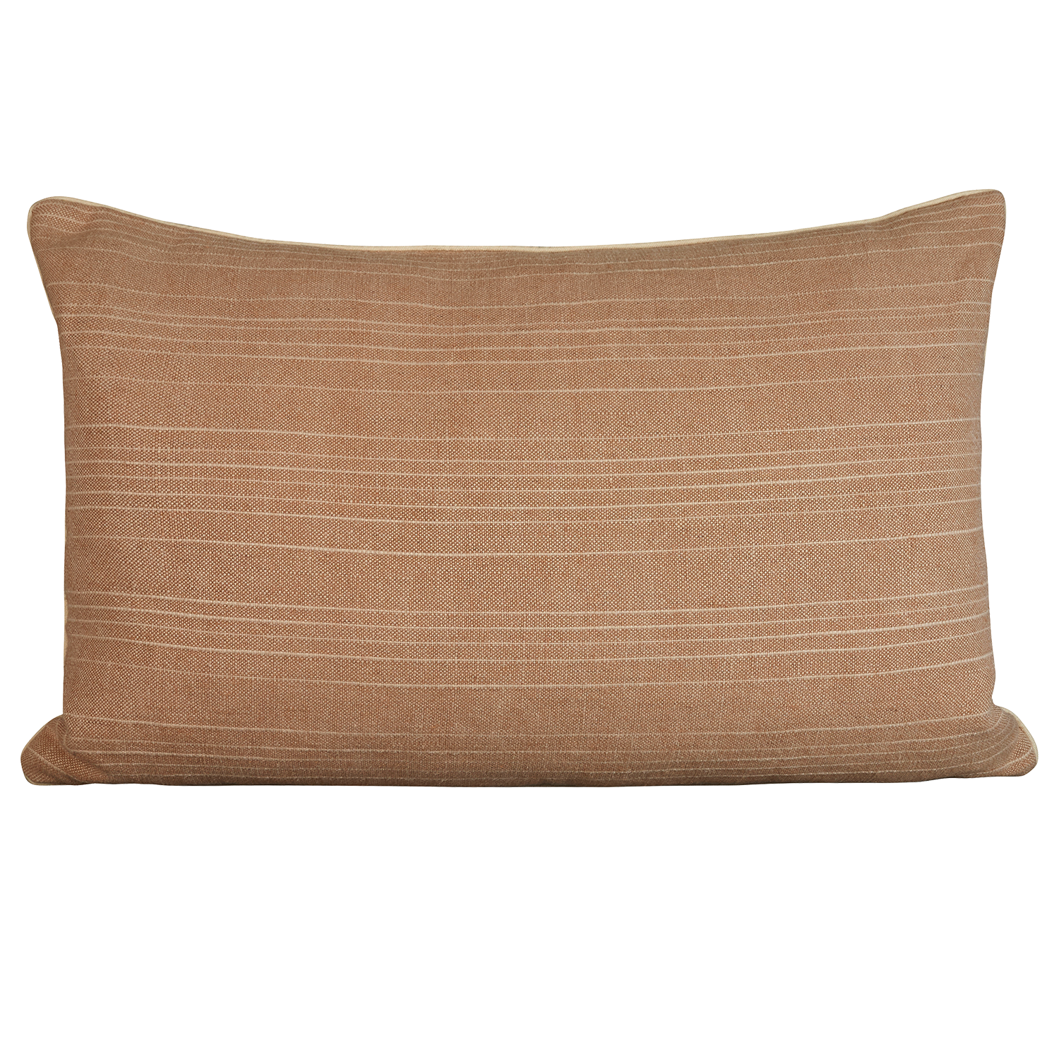 Stripe design woven Belgian linen rectangular cushion - pillow