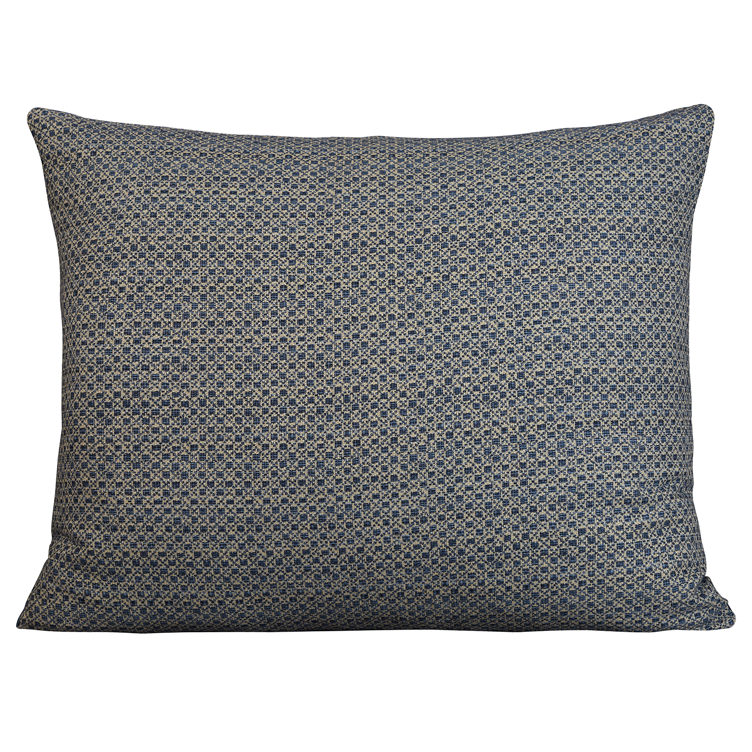 Rectangular cushion in Celestial Square – Indigo