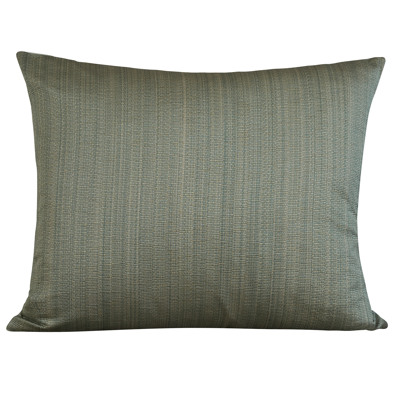 Rectangular cushion in Armure Canneli by Claremont - Sea Foam