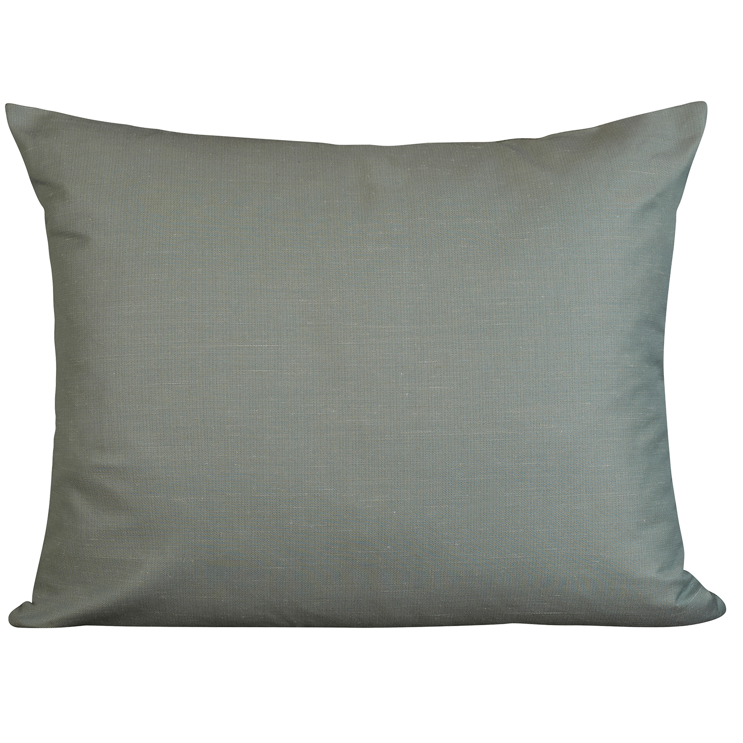 Rectangular cushion in Armure Canneli by Claremont - Sea Foam