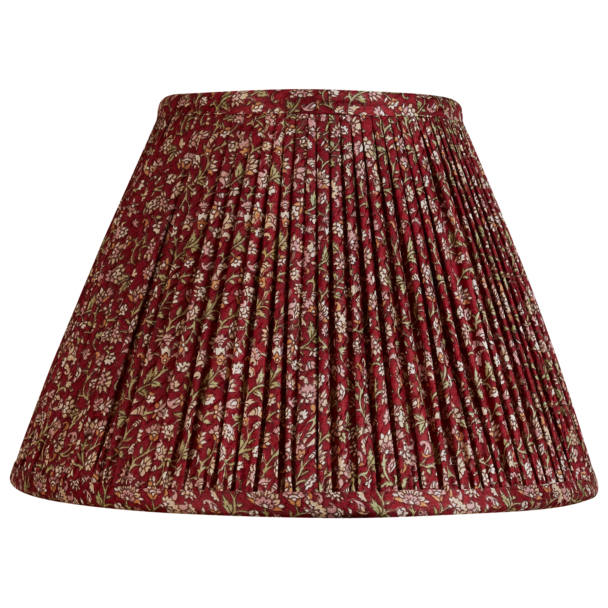 10 inch Purple floral design French drum silk sari lampshade