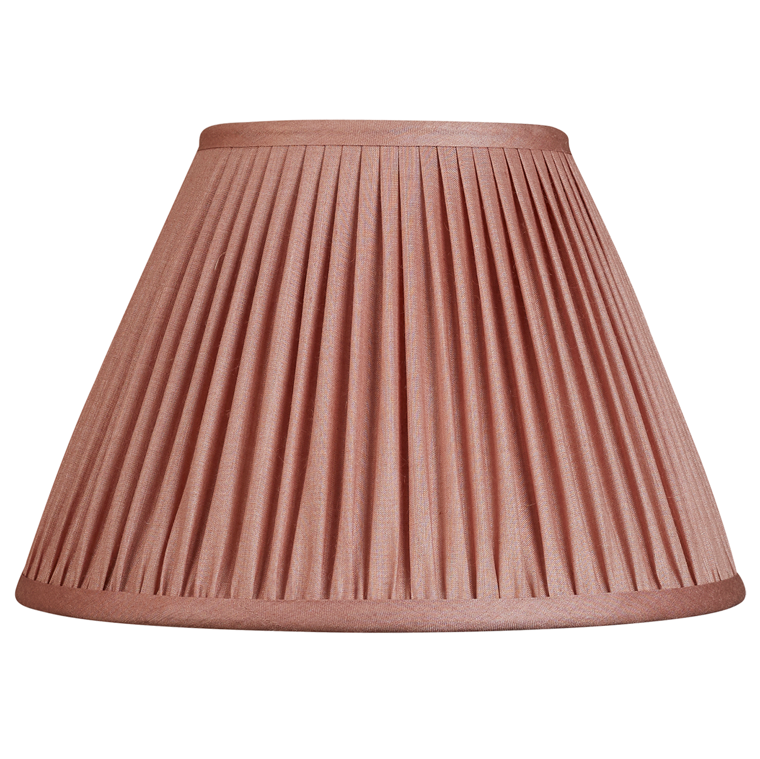 10 inch Ink Dusky pink French silk drum lampshade with spider fitting