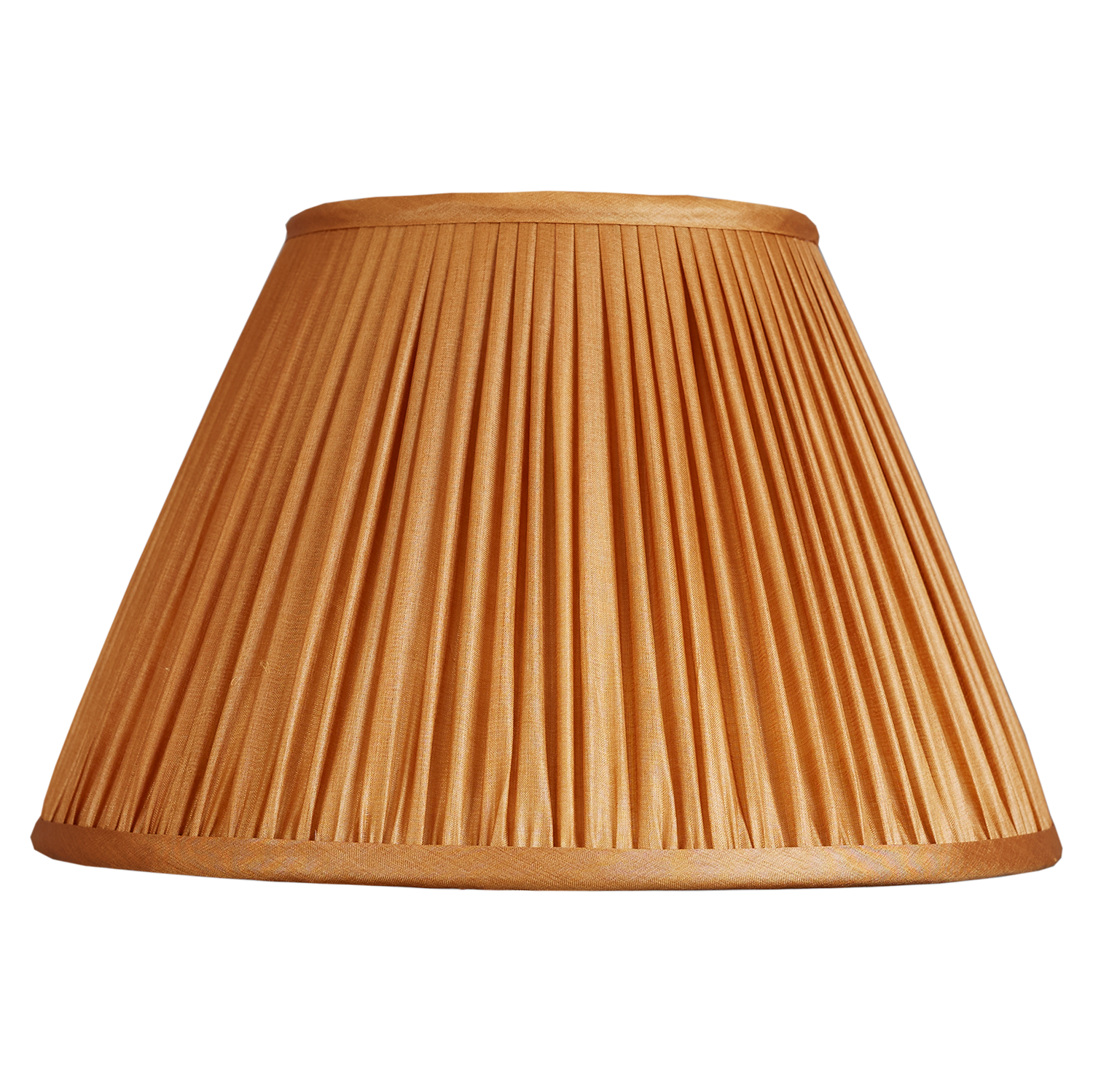 12 inch Tobacco Tussar silk French drum silk sari lampshade