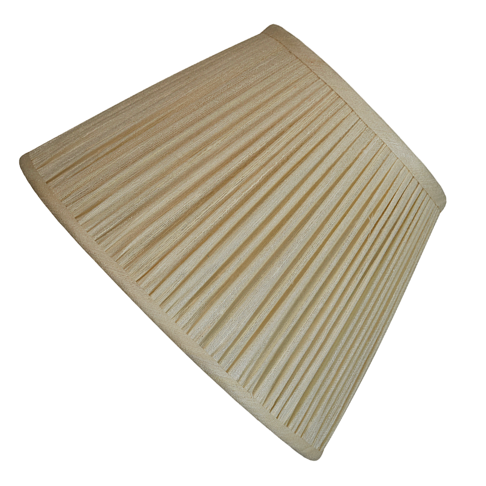 12 inch Ivory Mulberry silk reading light shade with top fitting
