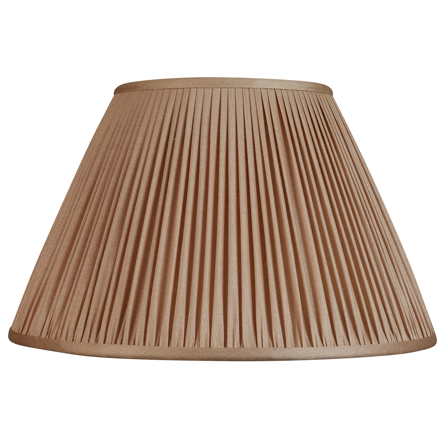 14 inch Mink Tussar silk French drum lampshade