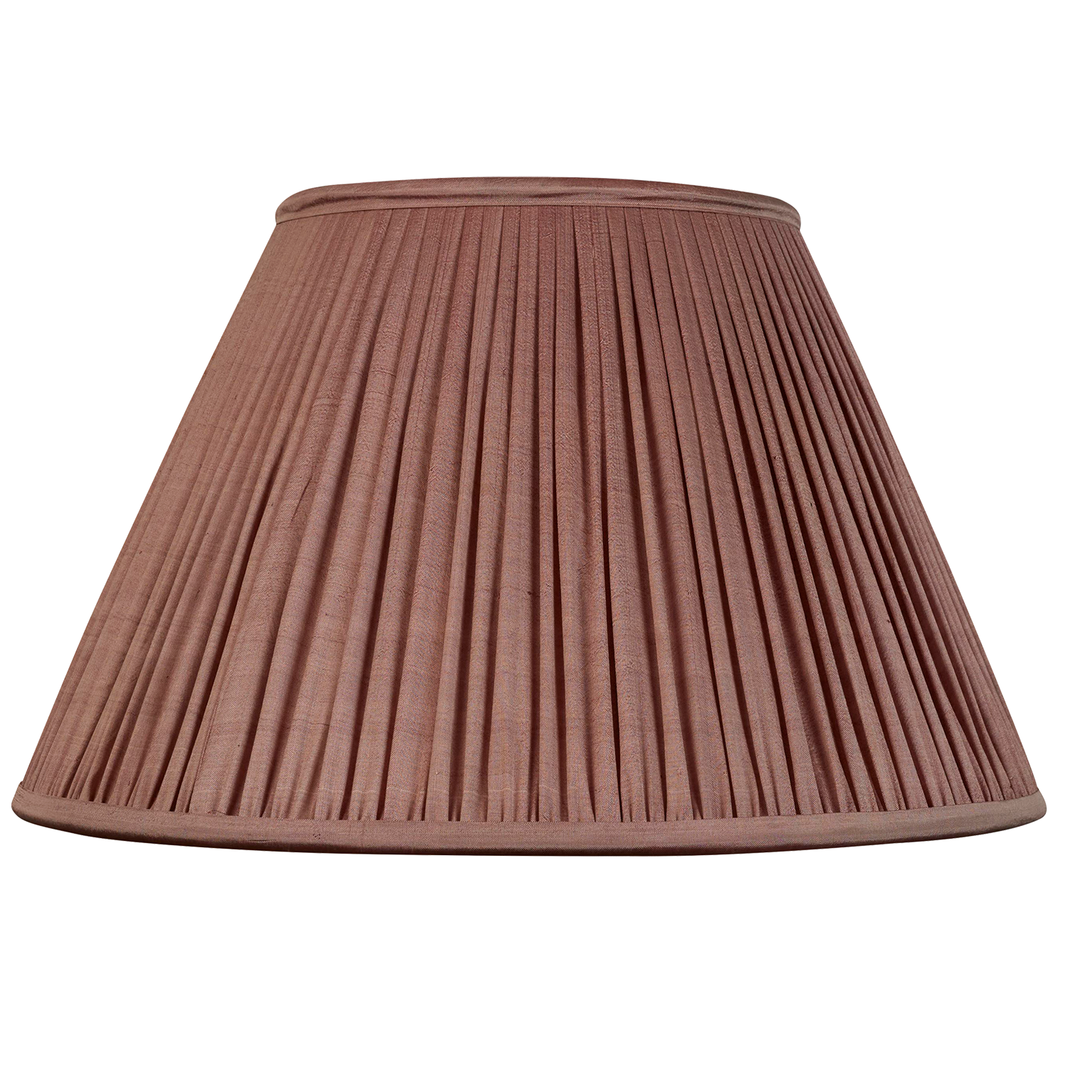 14 inch Plain purple tussar silk sari lampshade