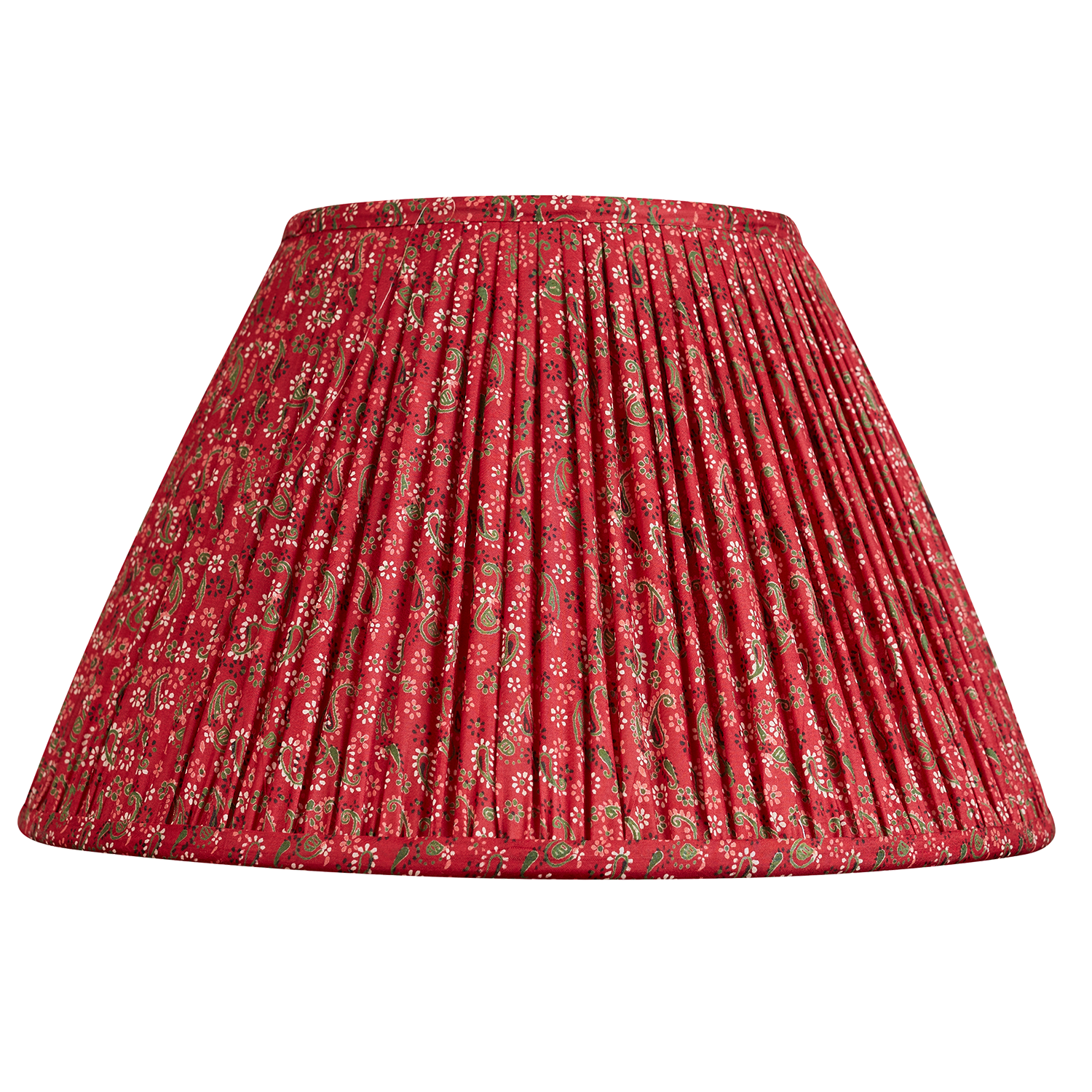 14 inch Magenta and fuchsia paisley design silk sari lampshade