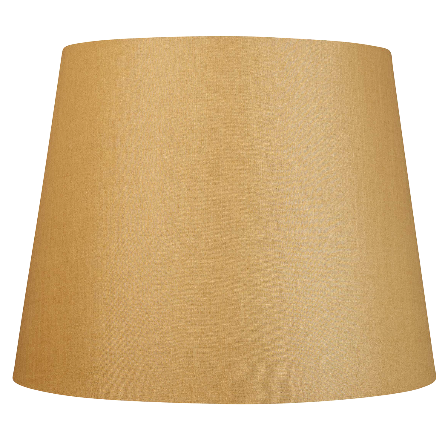 14 inch Tapering drum Sand yellow Tussar silk plain card lampshade