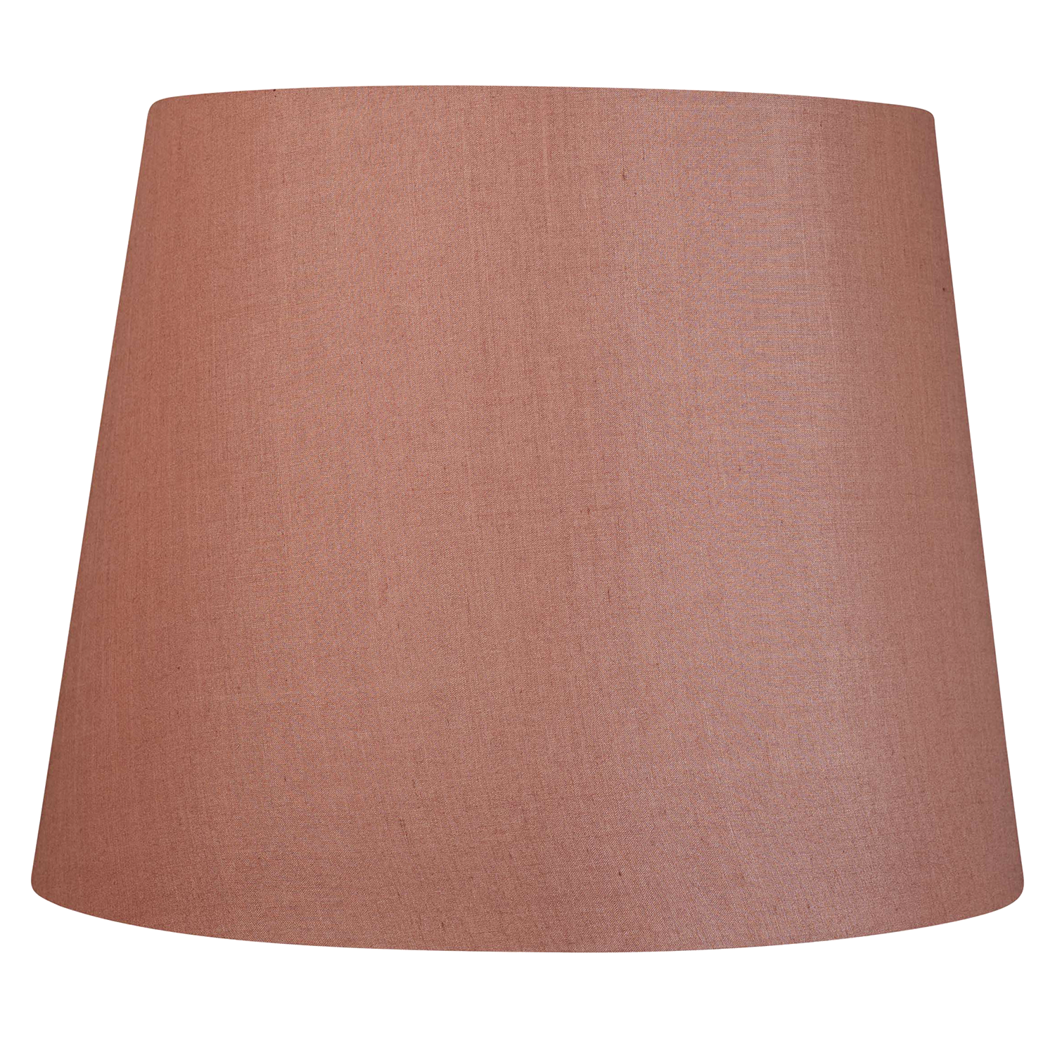 14 inch Tapering drum Dusky pink Tussar silk plain card lampshade