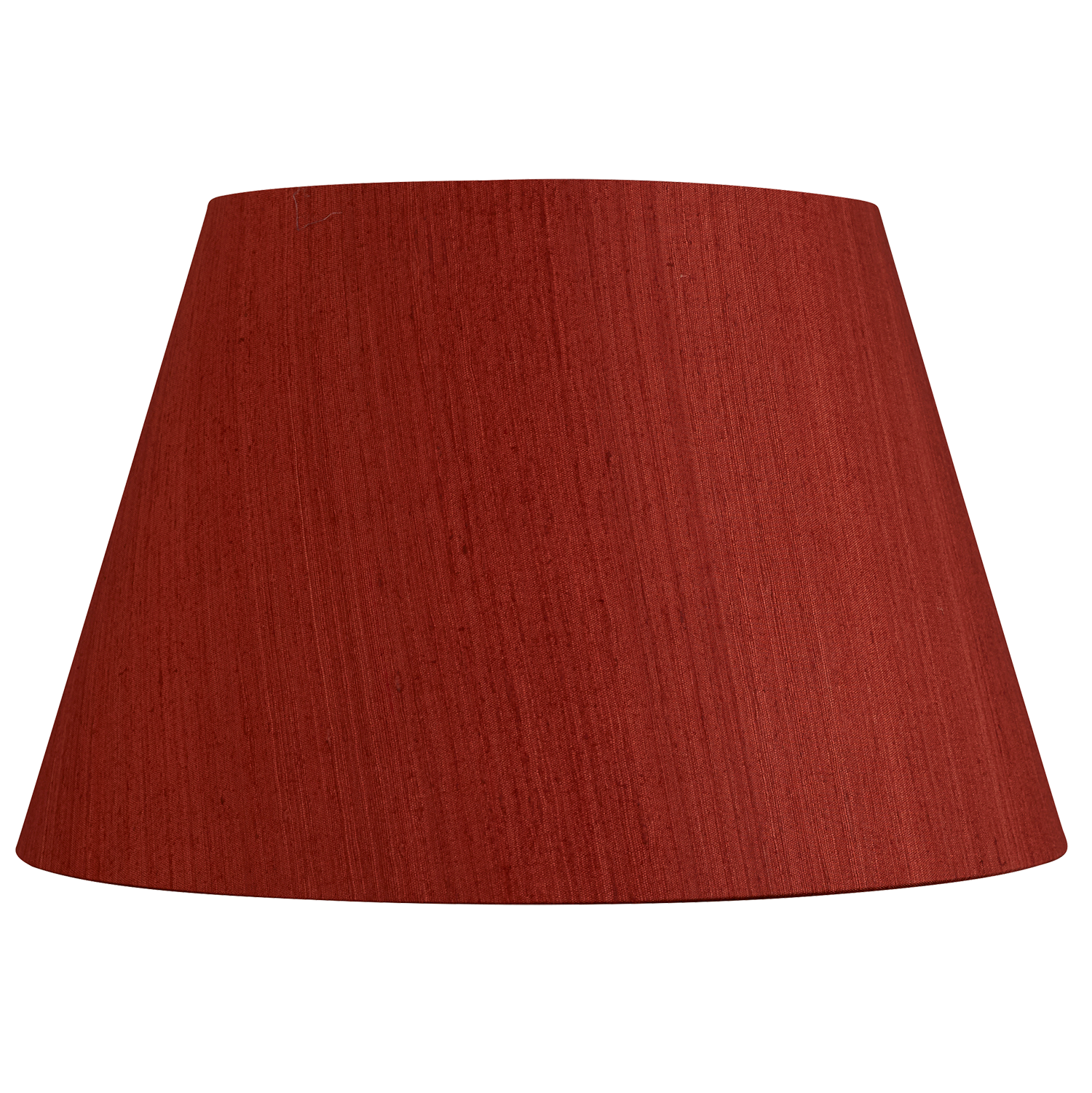 14 inch Red/coral Mulberry silk plain card lampshade