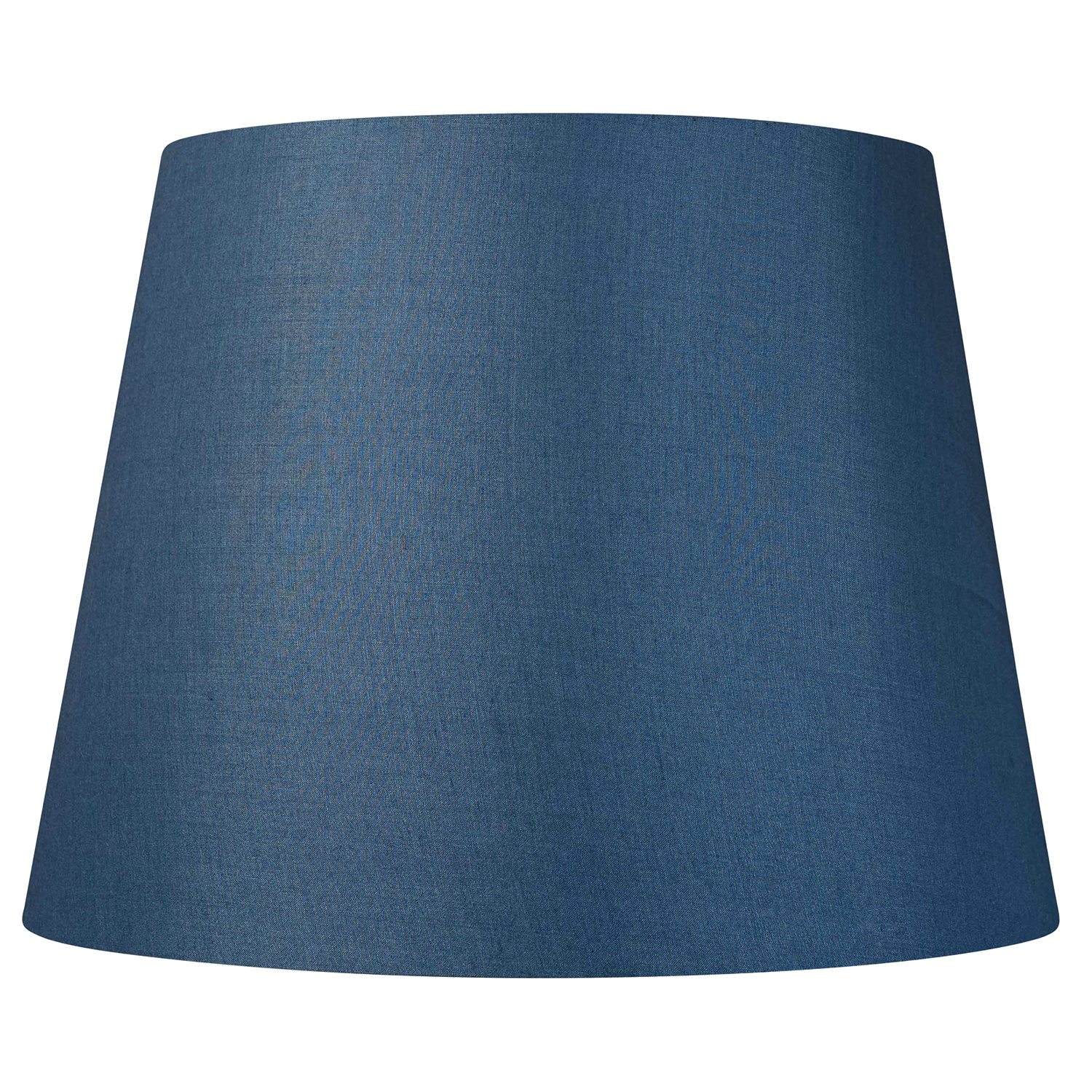 16 Inch Tapering drum Ink blue Tussar silk plain card lampshade
