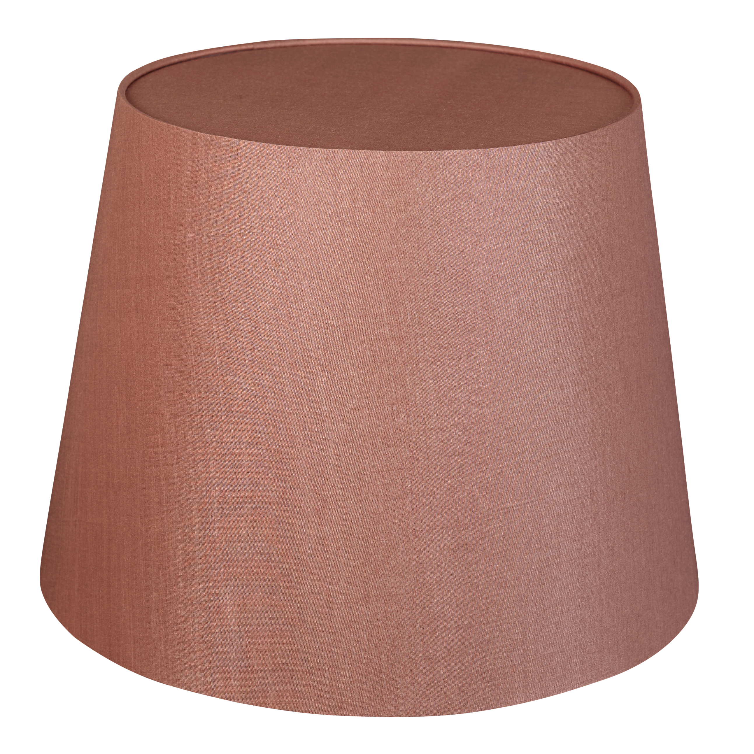 16 Inch Tapering drum Dusky pink Tussar silk plain card lampshade with diffuser