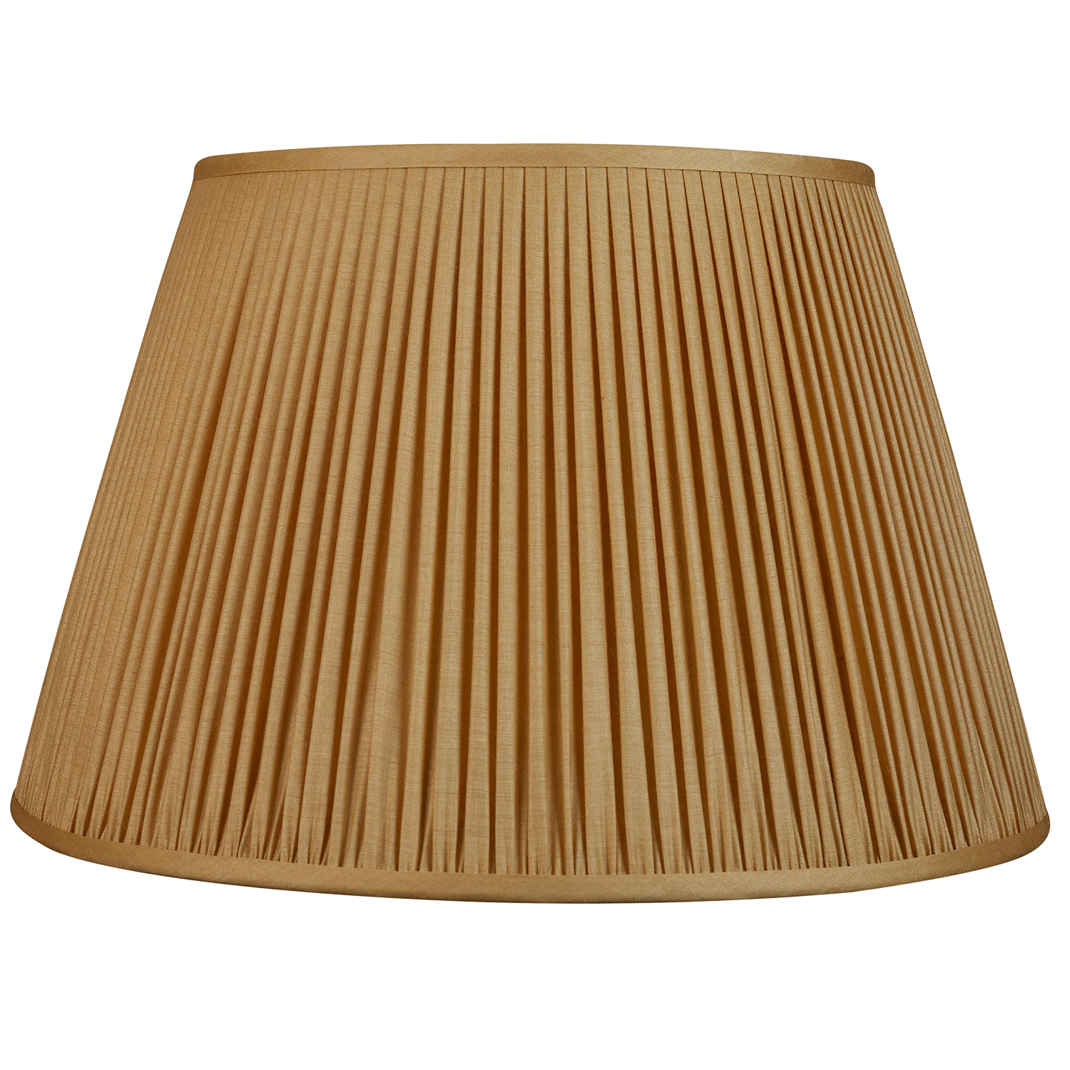 17 inch Sand yellow Tussar silk lampshade