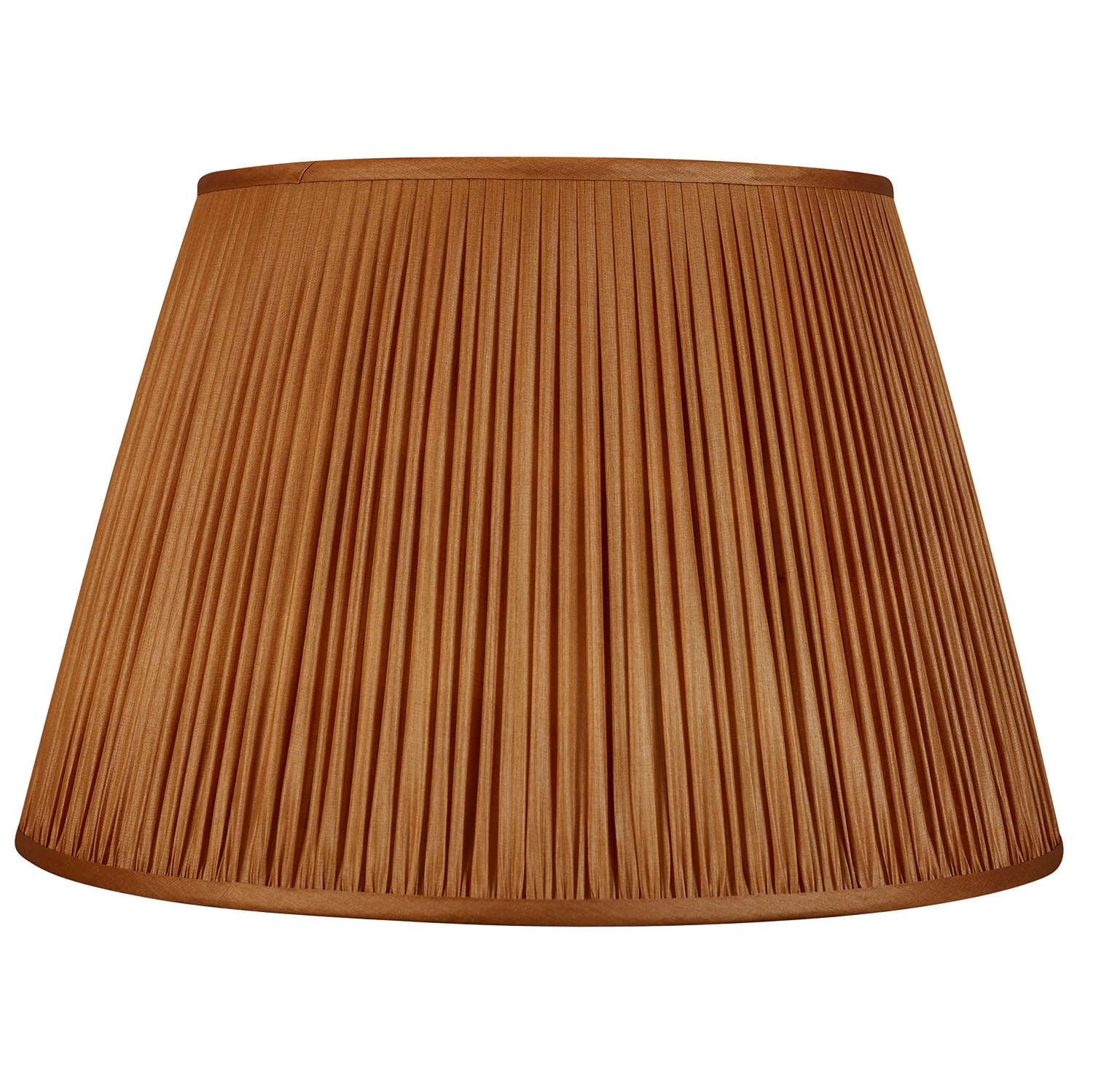 18 Inch Tobacco Tussar silk lampshade