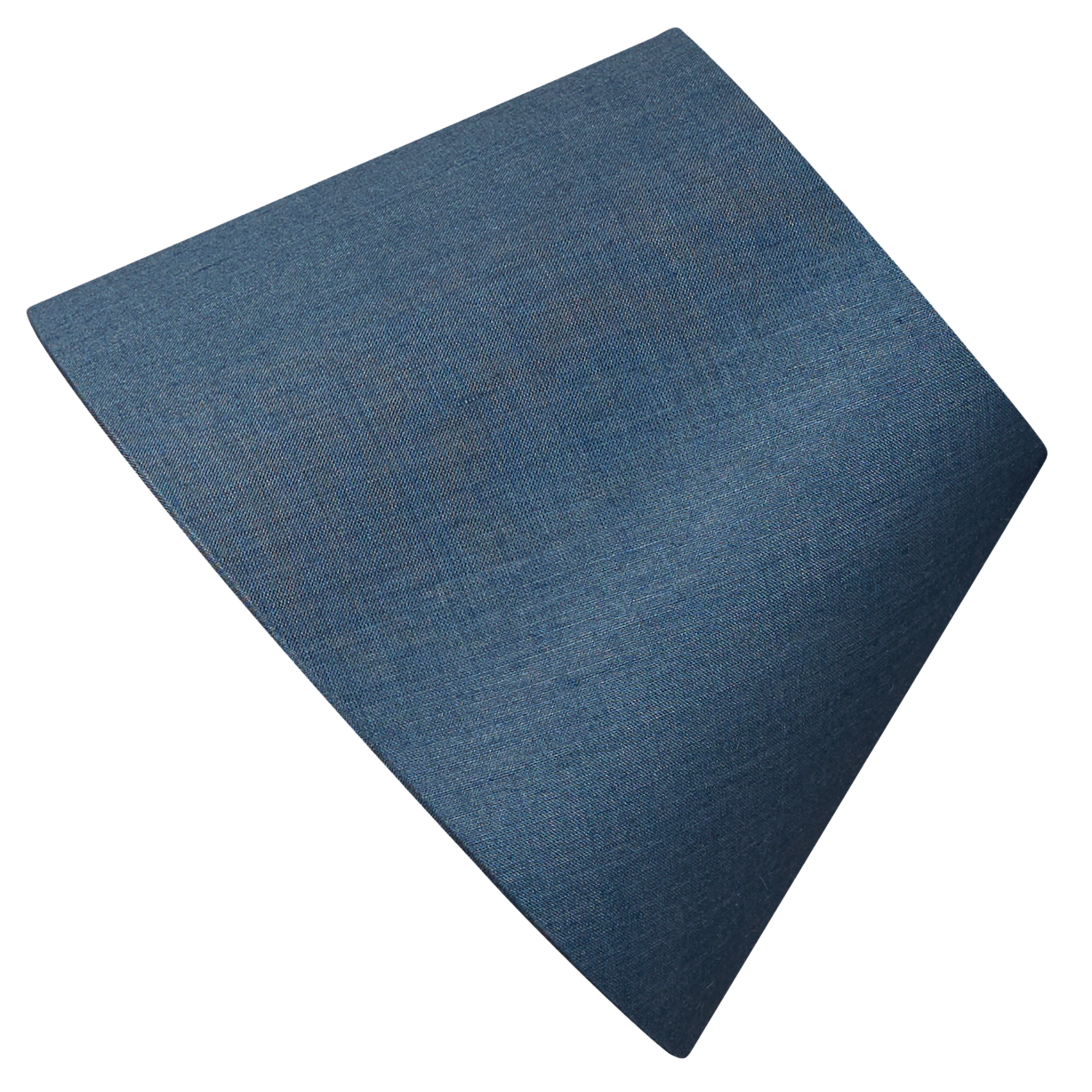 7 inch Ink blue Tussar silk reading light shade