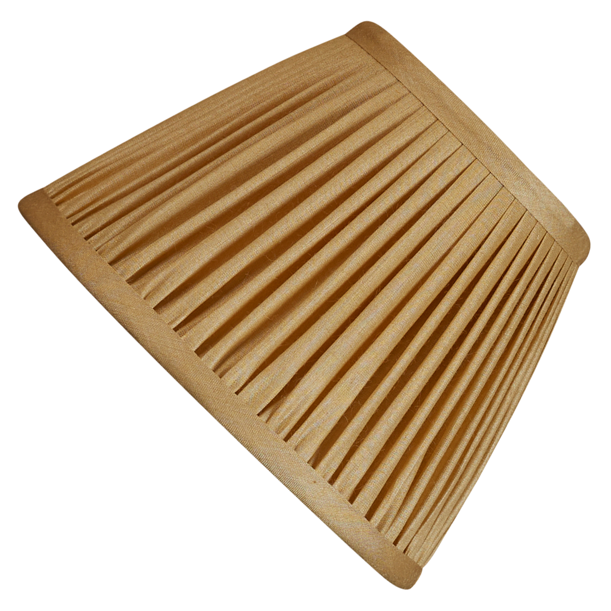 7 inch Sand yellow Tussar silk reading light shade