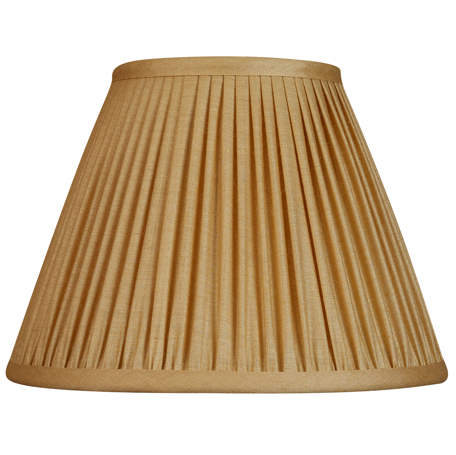8 inch Sand yellow Tussar silk French drum lampshade