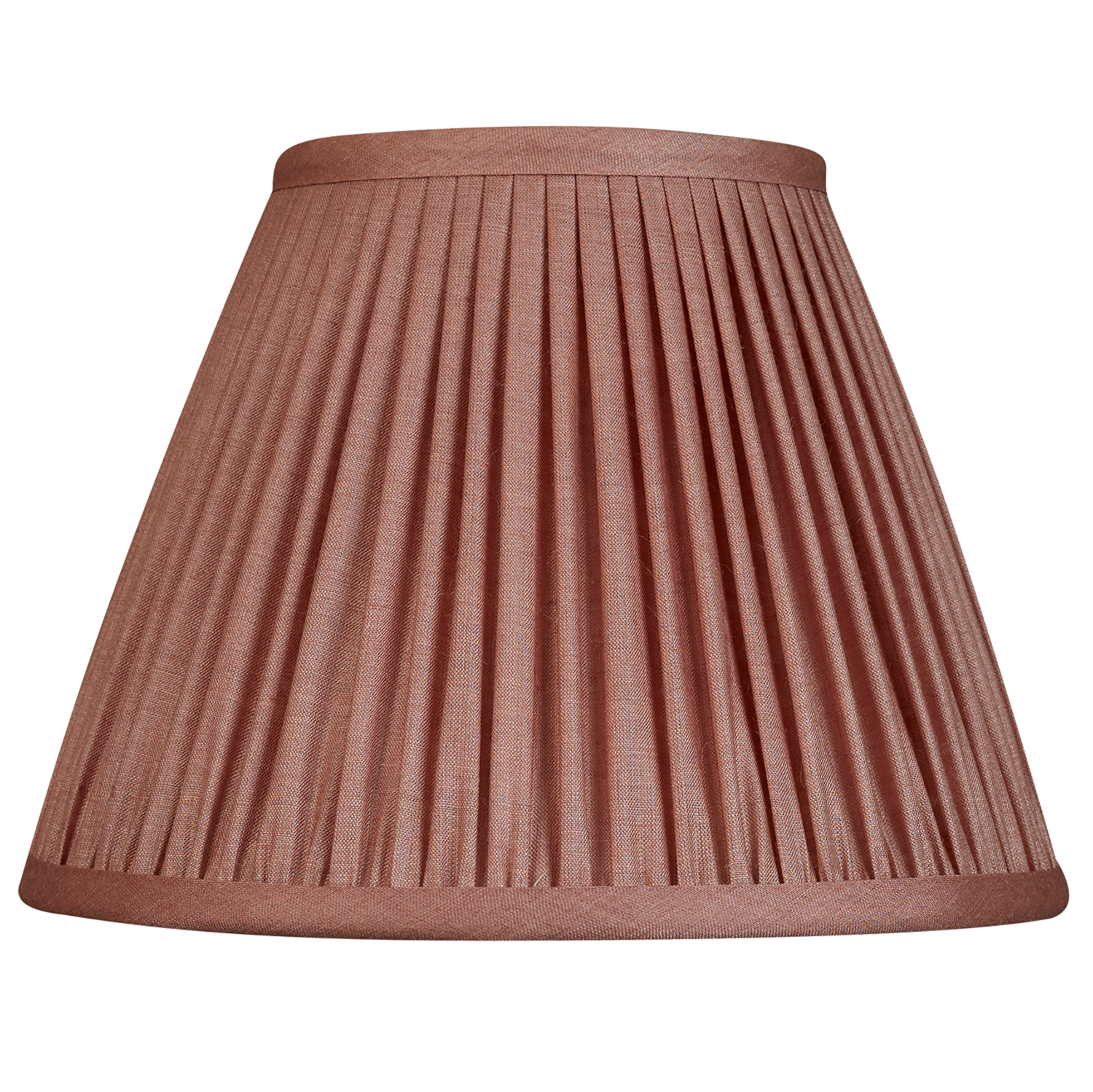 8 inch Dusky pink Tussar silk French drum lampshade