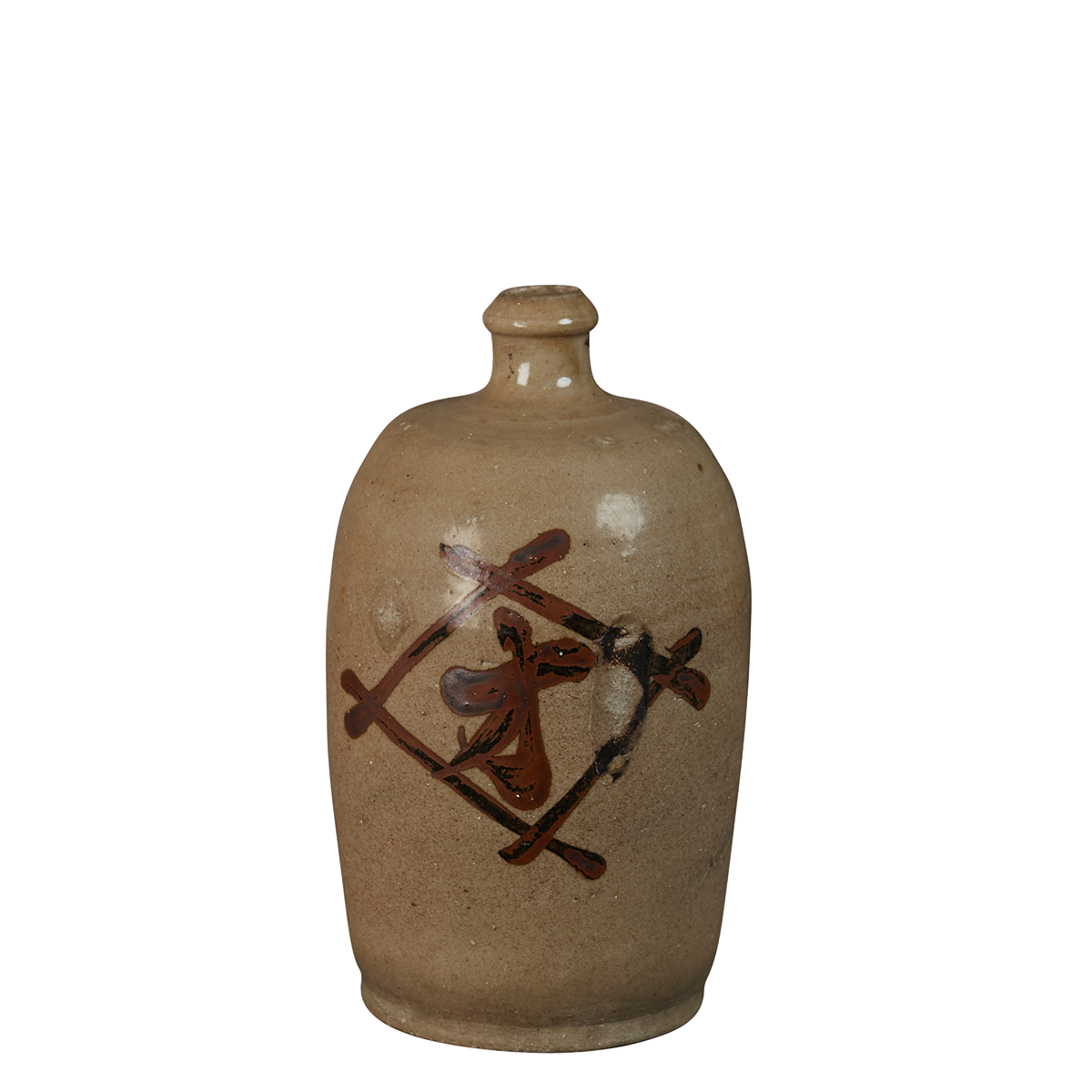Vintage Ceramic Japanese Sake Bottle