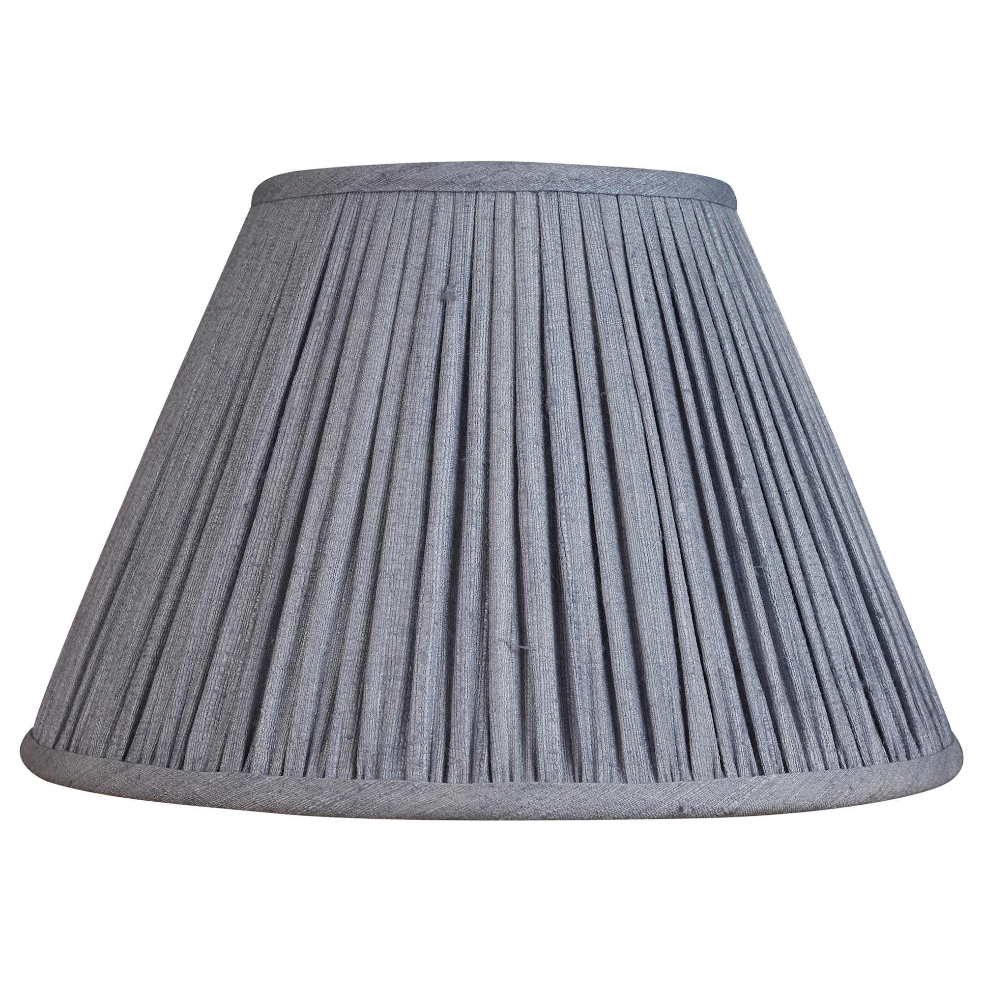 12 inch Blue mulberry silk French drum lampshade