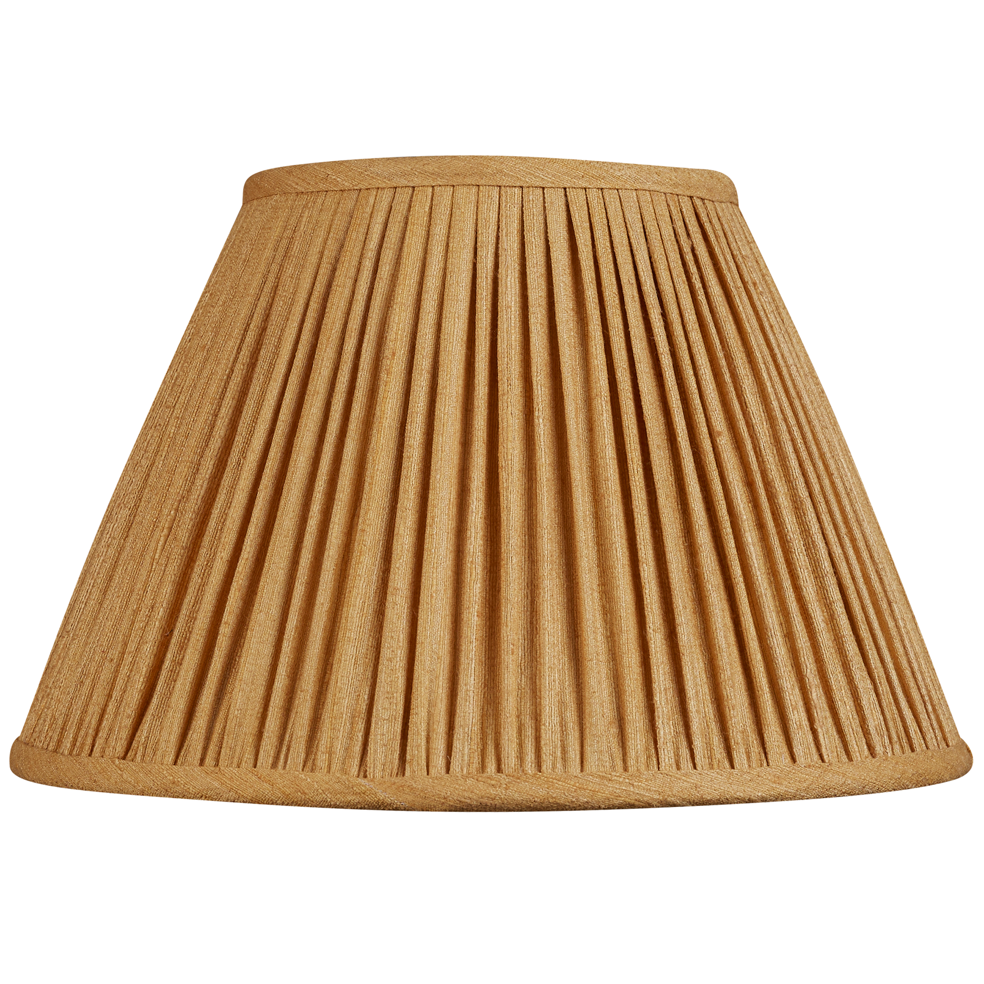 12 inch Yellow Ochre Mulberry silk French drum lampshade