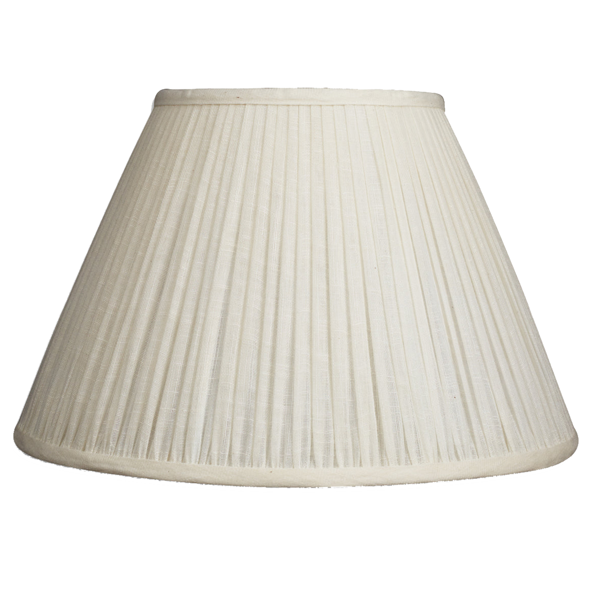 14 inch (36cm) Cream Cotton French Drum Gathered Lampshade