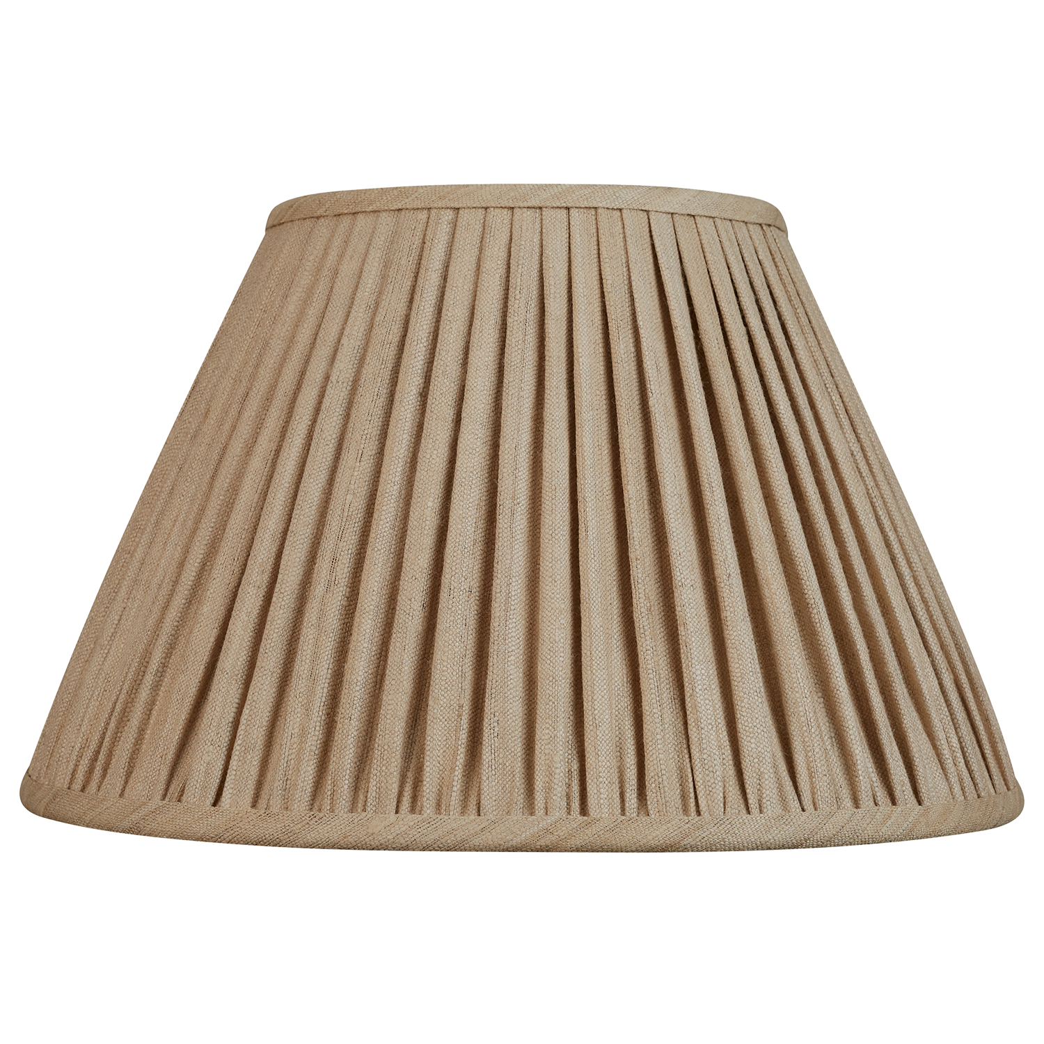 14 inch Raw umber Mulberry French drum silk lampshade