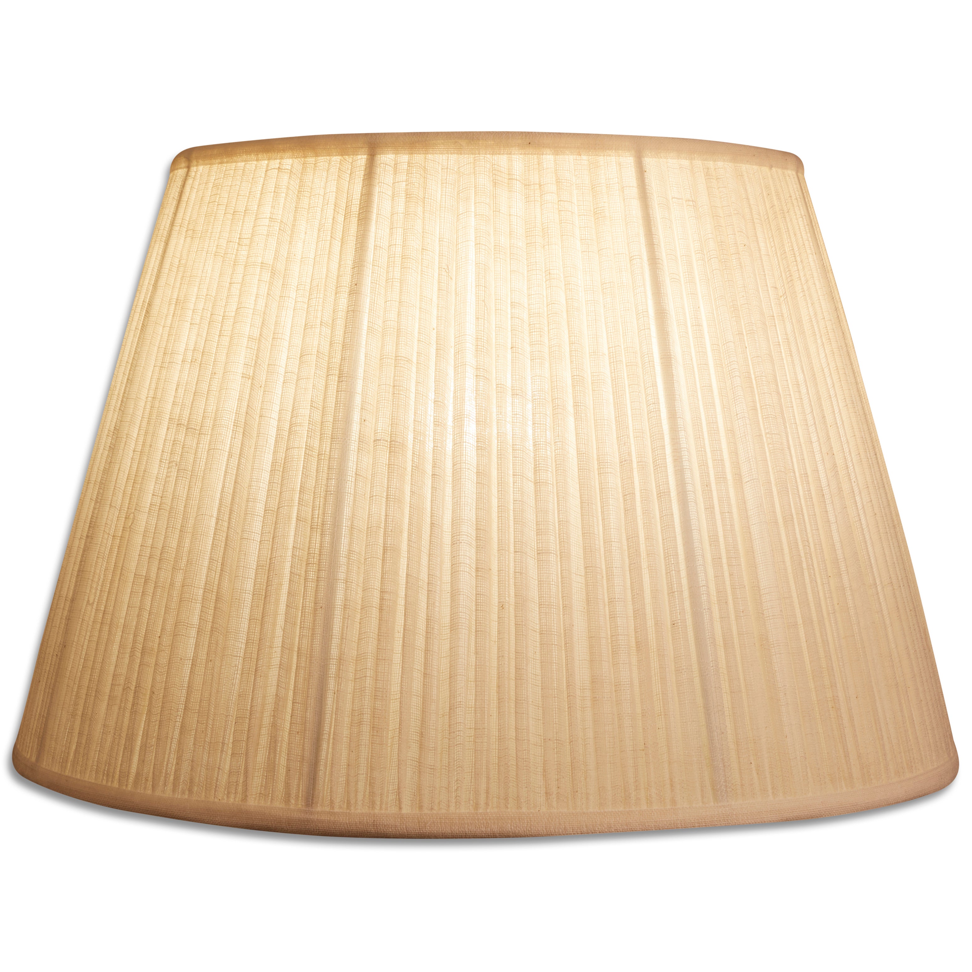 16 inch Gathered cream cotton lampshade