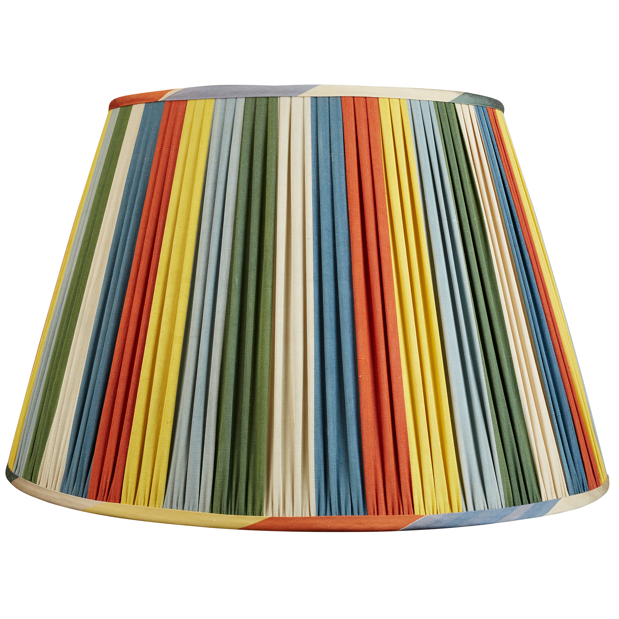 20 Inch - 51cm Harlequin stripe cotton and silk Ikat lampshade