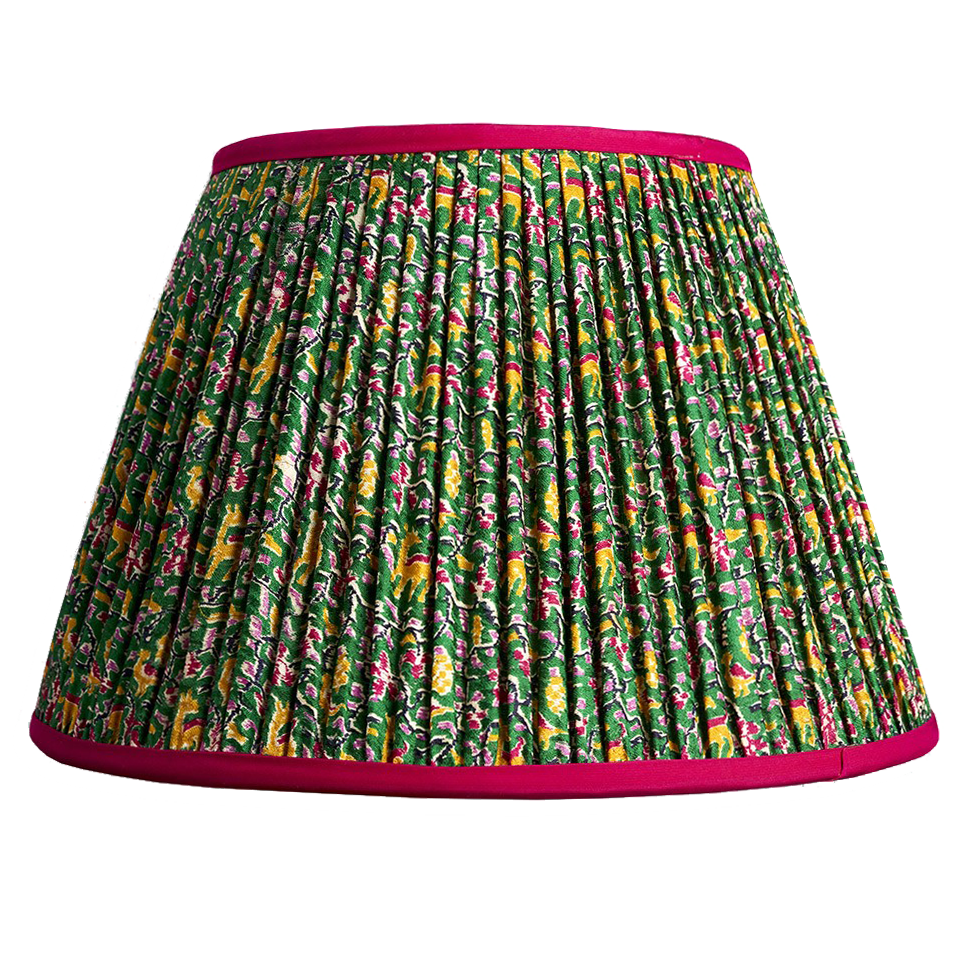 12 inch (30cms) silk sari lampshade