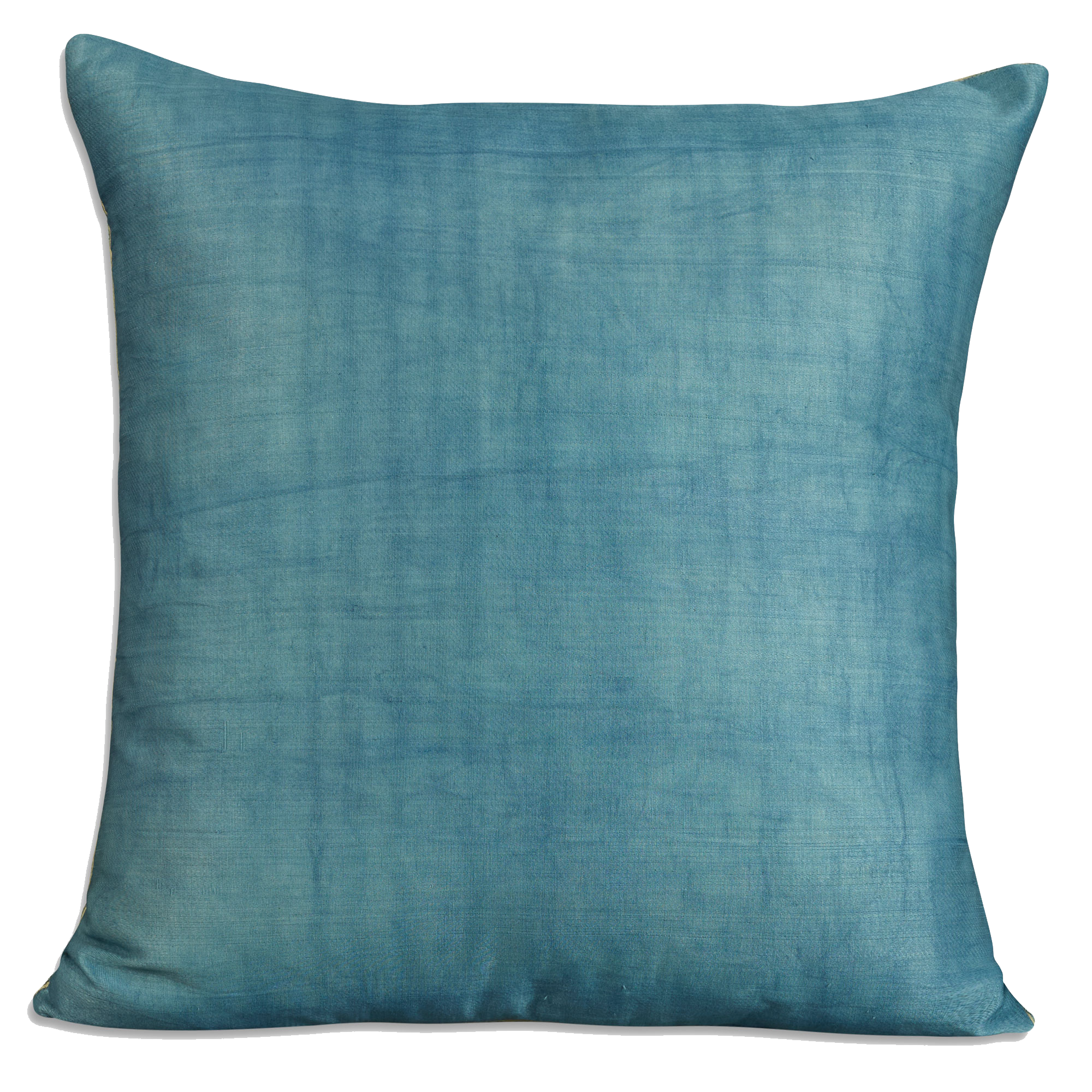Square floral silk suzani embroidered cushion